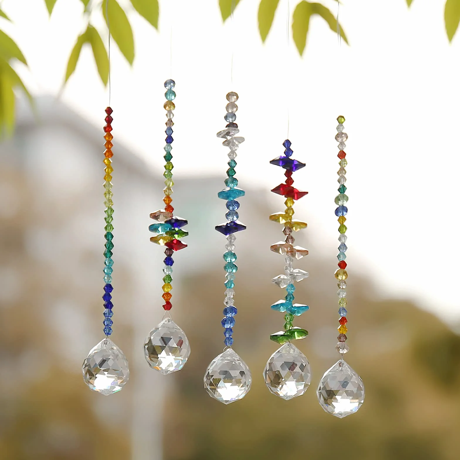 ToBeIT 12 pezzi Acchiappasole in cristallo, crea riflessi di luce, decorazione fai-da-te (A)
