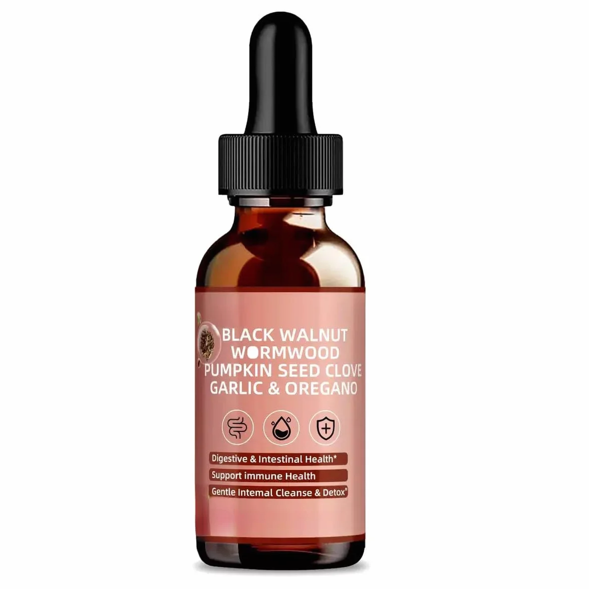 Chiodi di garofano di assenzio di noce nera - Detersione delicata dell'intestino e salute dell'apparato digerente - Supporto quotidiano per il benessere - Senza alcol, rispettoso dell'intestino