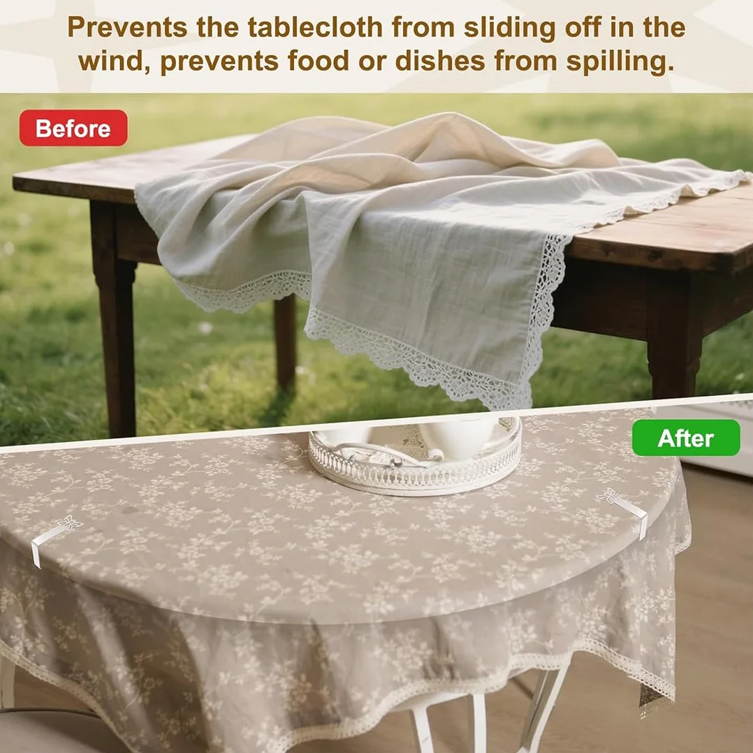 10 Pezzi Tovaglia Clip In Acciaio Tovaglia Da Esterno Clip Fermatovaglia Da Esterno Mobile Fermatovaglia Da Tavola Per Picnic Barbecue Matrimoni Feste Altri Eventi (Foglie + Farfalla)
