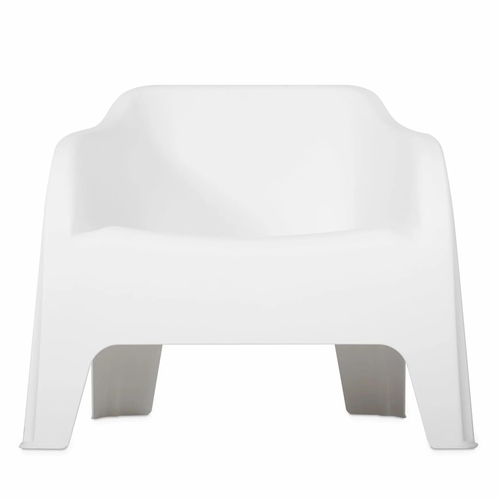 Toomax Kit 2 Poltrone Petra Bianco 79x76,5x70 cm, set di 2 poltrone moderne da giardino impilabili in resina di polipropilene resistente ai raggi UV, ideali per uso esterno