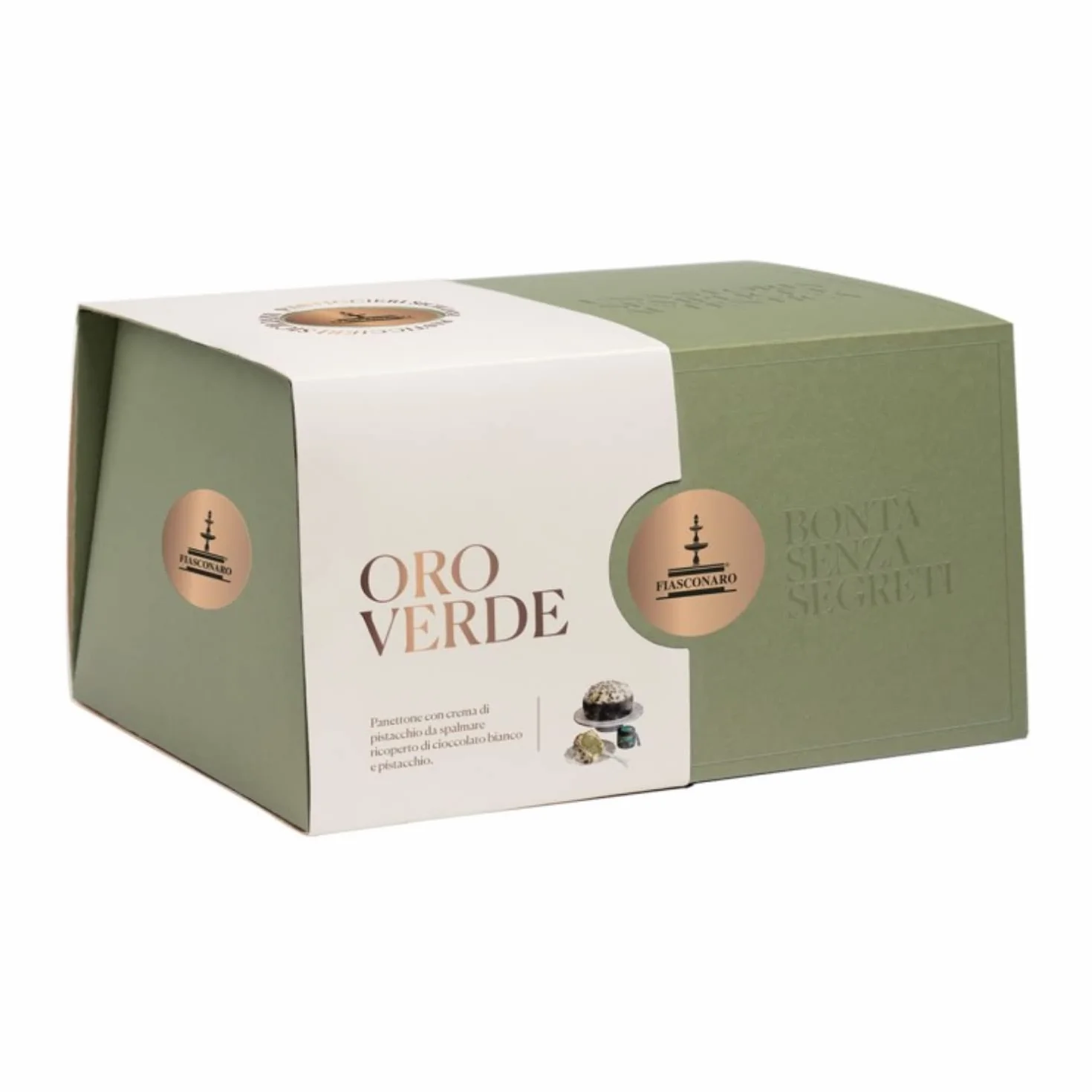 Fiasconaro Panettone Oro Verde con Crema di Pistacchio, 1000g