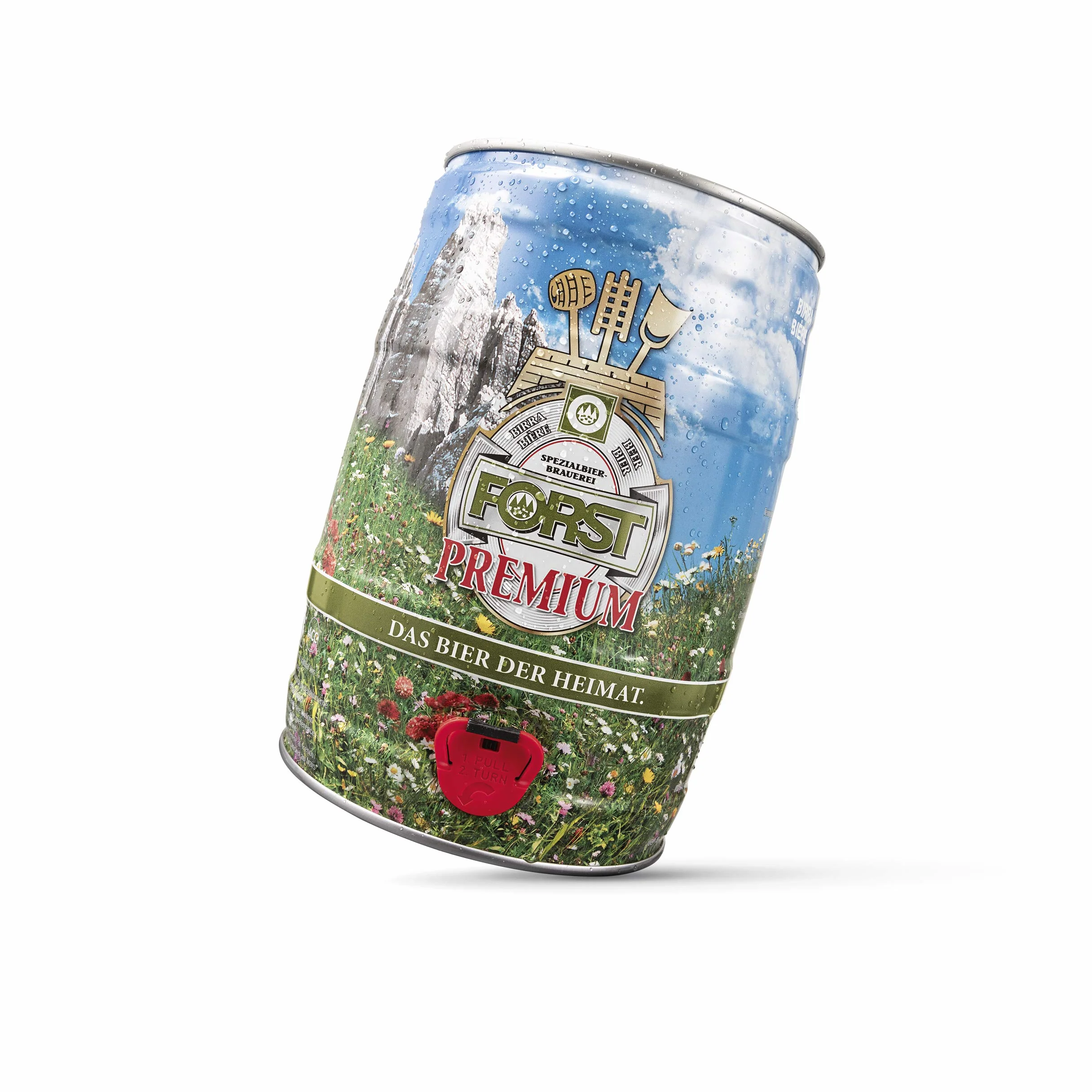 FORST fustino da 5 Litri - Birra Forst Premium - Bionda Italiana - Forst Premium 5 Litri