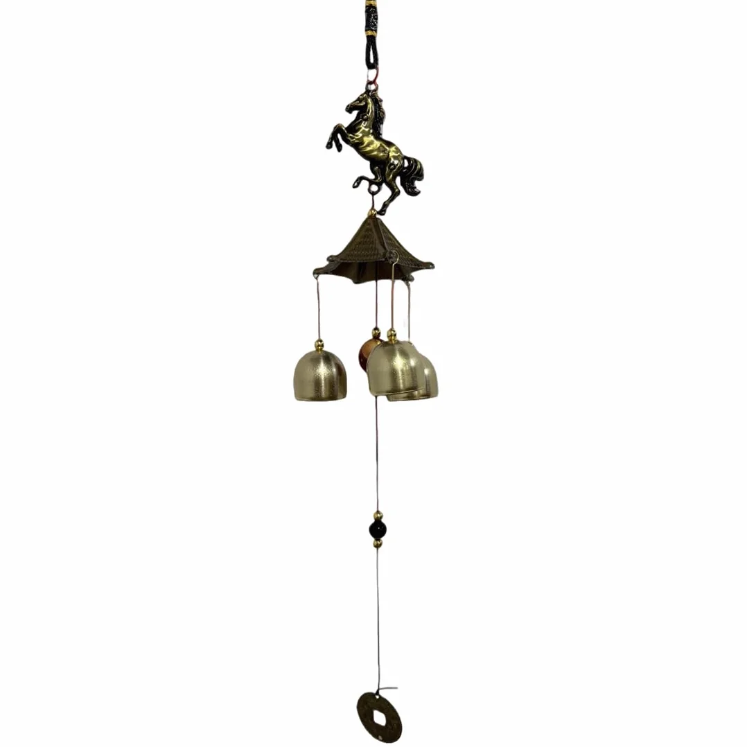 Campanella Eolica Da Esterno Vintage A Forma Di Pony In Metallo, Per Decorazioni Da Giardino, Regalo Per Donne E Uomini, Suoni Piacevoli