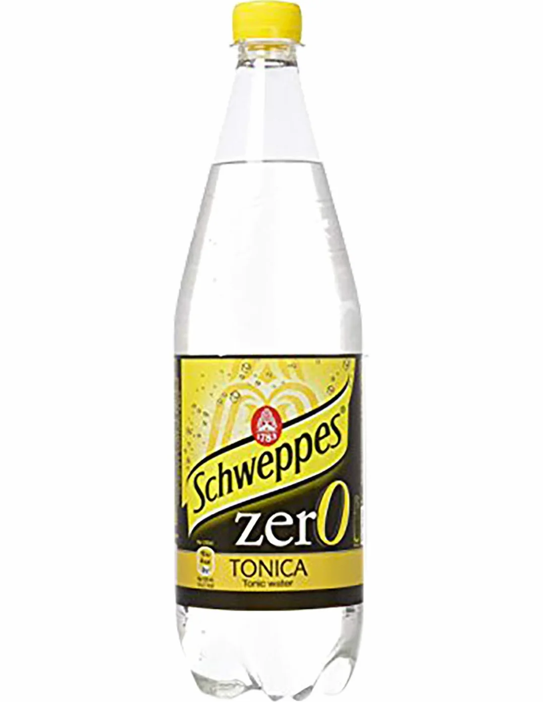 12 X Schweppes Tonica Zero Limonata senza zucchero PET 1 litro rinfrescante Fizzy Soft Drink