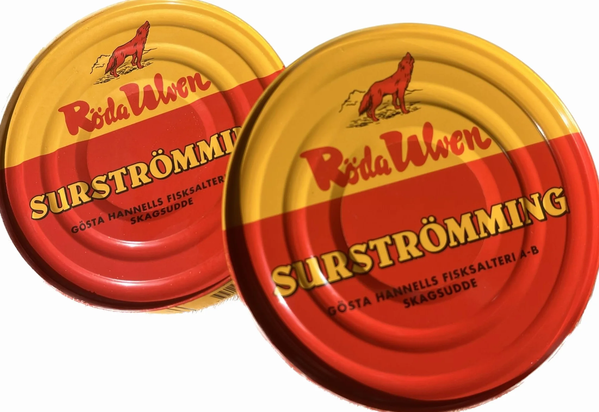 Surströmming ARINGA | Specialità svedese | Röda Ulven 300g/400g Lattina (aringa fermentata) | Sfida Surströmming | Pesce dalla Svezia