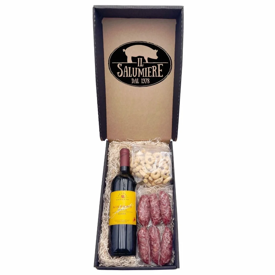 Confezione Natale 2025 "Assisi"- Norcineria Umbra Artigianale - Idea Confezione Regalo - Il Salumiere dal 1978