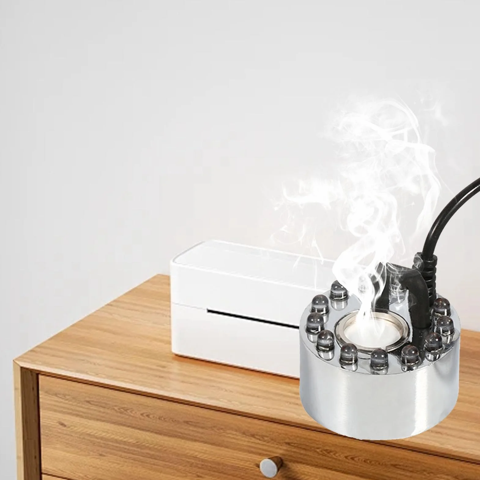 Mist Maker Modifica Atomizzatore per Laghetto con Fontana ad Ultrasuoni 12 LED 24V