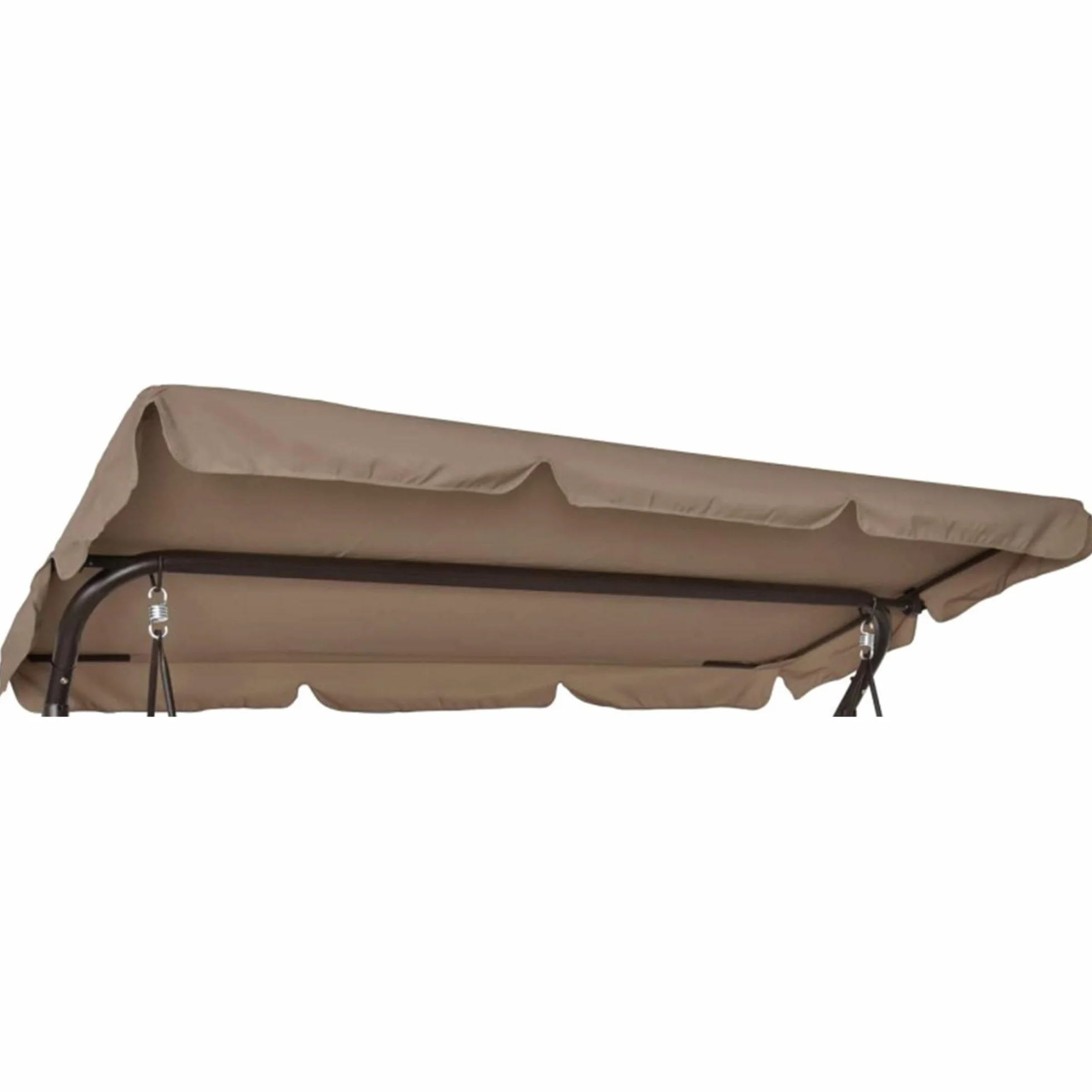 Il Tuo Artigiano Design Copertura di ricambio per Dondolo Zanzibar da Giardino in Cotone - Tettuccio Parasole 195x118 cm (Beige)