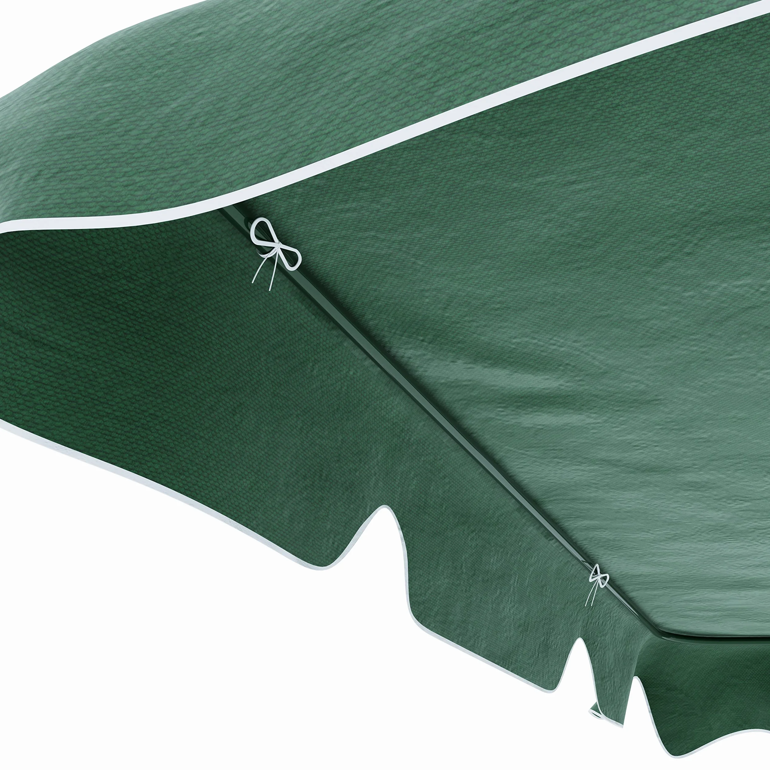 BRICOZONE Dondolo 3 Posti con Cuscini Imbottiti Tettuccio Parasole Regolabile Struttura in Acciaio Verniciato Robusto da Giardino Esterno Balcone Terrazzo 170 x 110 x 153 cm Verde e Bianco