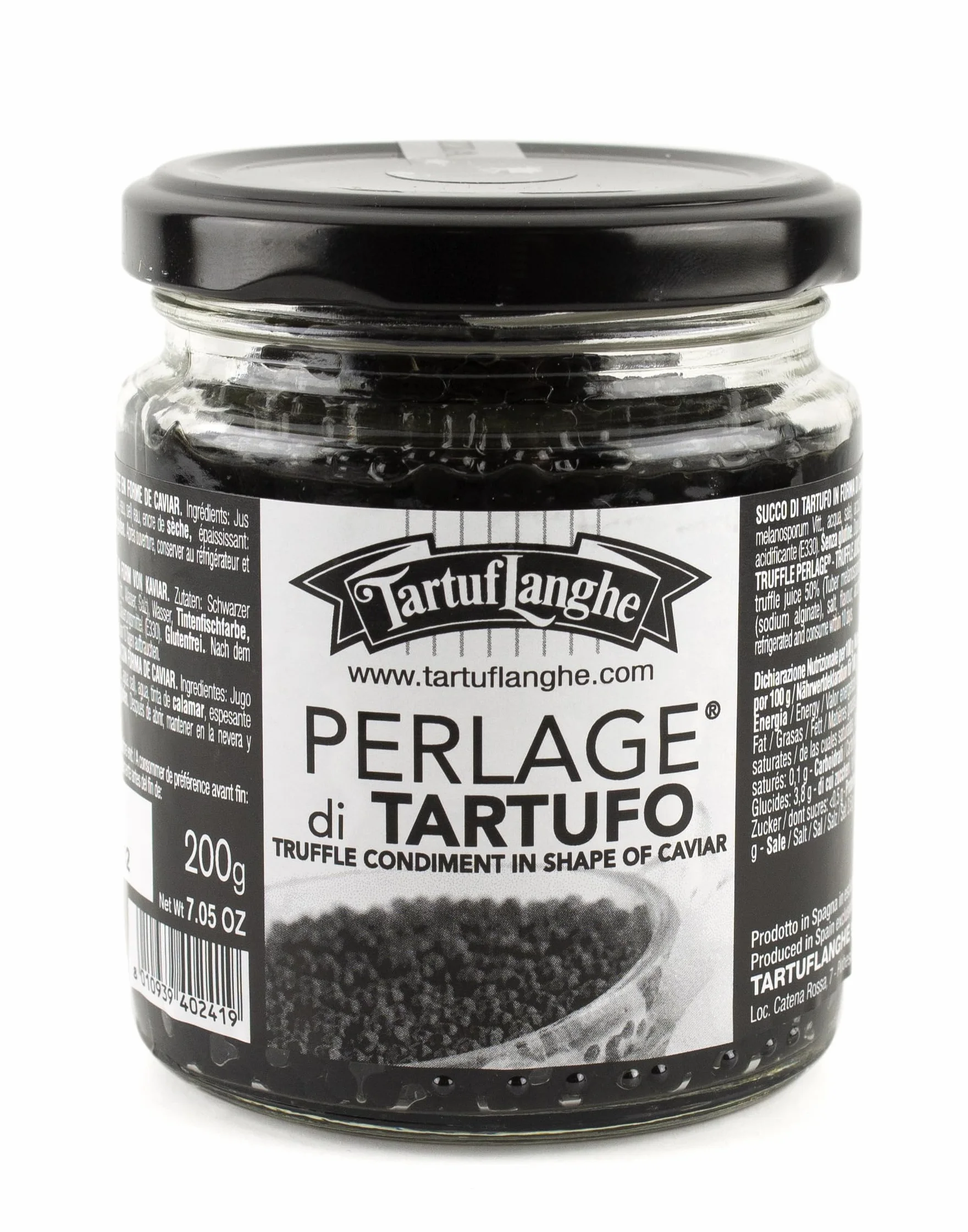 Perlage di tartufo nero - caviale di succo di tartufo nero pregiato 340gr