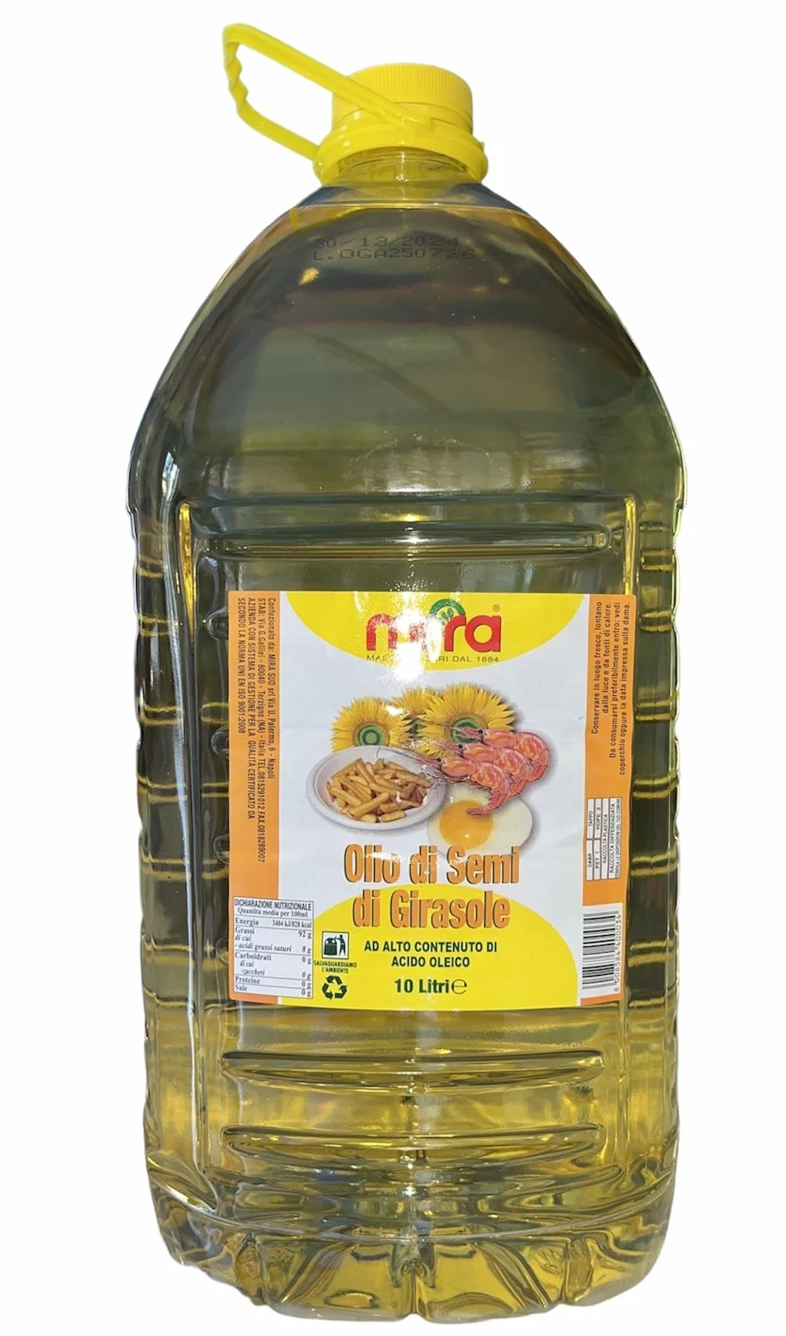 OLIO DI GIRASOLE ALTO OLEICO LT 10