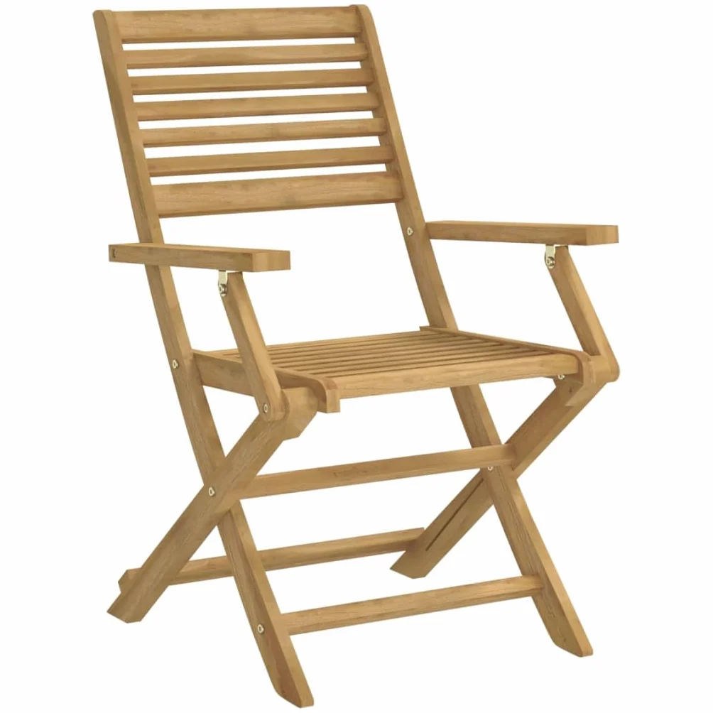 vidaXL Sedie Giardino Pieghevoli 4pz 54,5x61,5x86,5 cm Massello Acacia