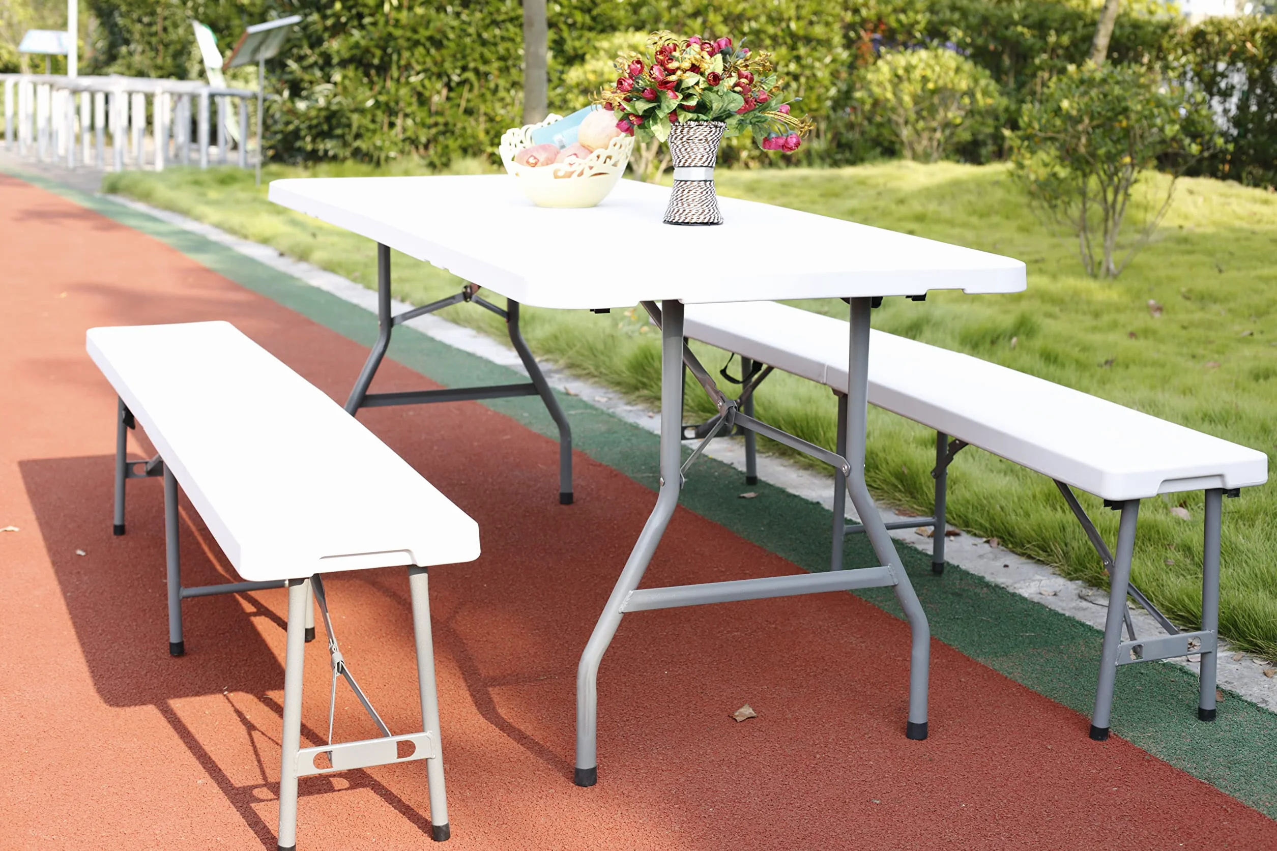 Linea Garden Friend Panca Rettangolare Pieghevole horeca 183x30x44h cm Horeca