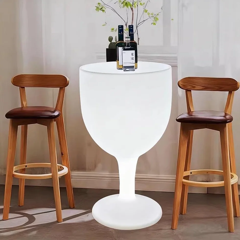 Tavolo da cocktail a LED con luci RGB che cambiano colore e telecomando per intrattenimento e illuminazione d'atmosfera per feste