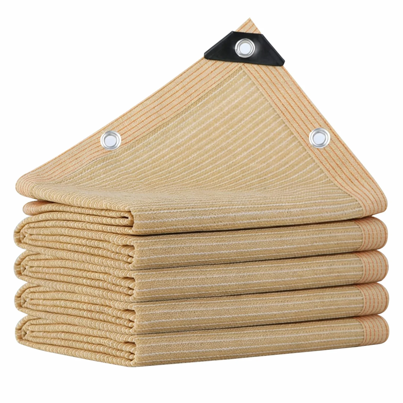 Telo Ombreggiante Beige 2x3m HDPE 90% Protezione UV Rete Parasole | Traspirante con Occhielli,per Balcone, Terrazzo, Giardino, Serra - Effetto Raffreddamento per Estate