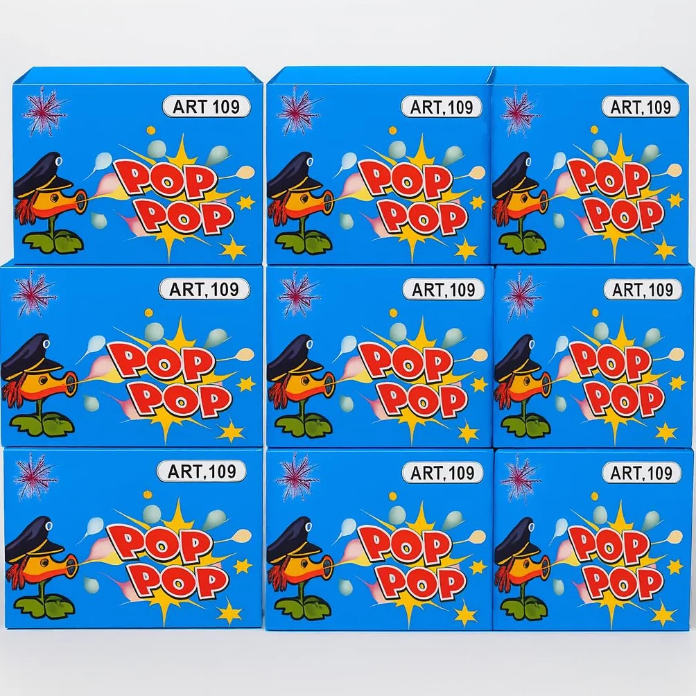 Cipolline POP POP Colorate – Mega Kit da 500 Scoppi! 10 Scatoline Piene di Divertimento per Feste e Giochi - Cat F1
