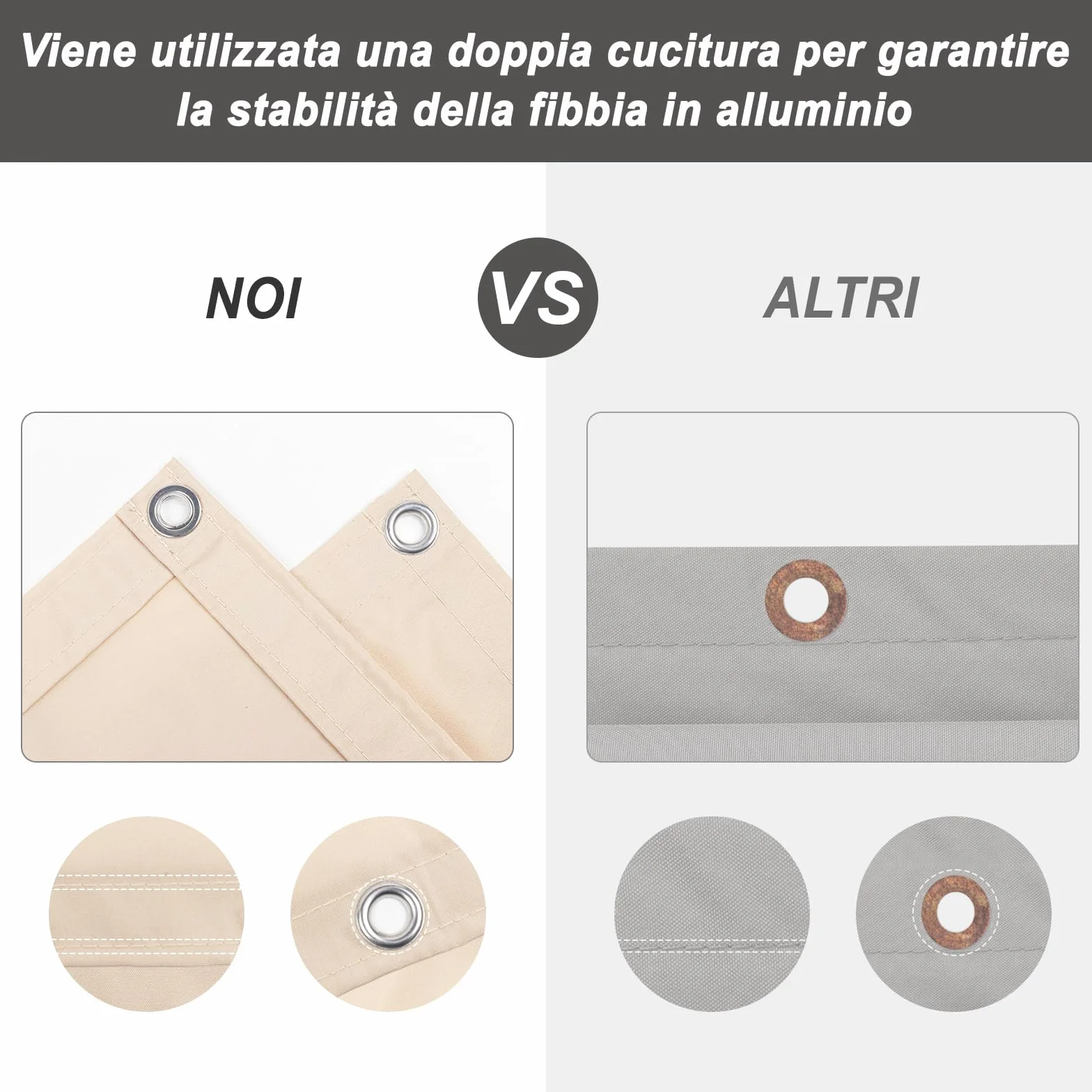 LOVE STORY Frangivista Balcone 90x600cm Copri Ringhiera Balcone Impermeabile Privacy Protezione UV Recinzione PES Esterno Giardino Terrazze Patio,Cachi