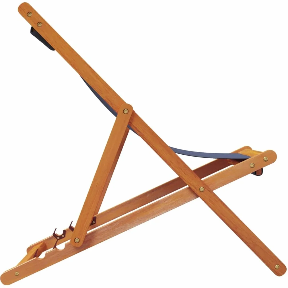 Sedie da Spiaggia Pieghevoli 2 pz in Tessuto Blu,Mobili,Mobili da Giardino,Sedie da Giardino,10.8kg-3214492