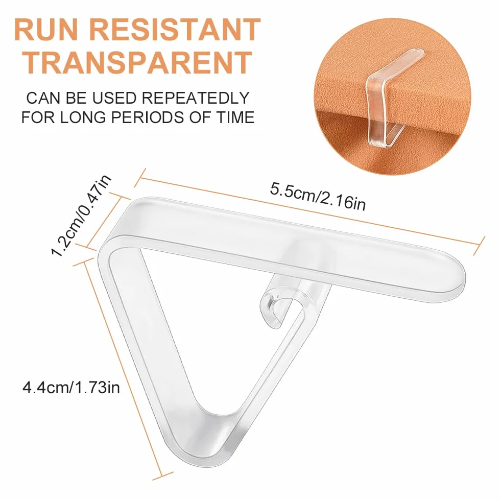AUAUY 27pz Fermagli Tovaglia Plastica, Trasparenti Clip per Tovaglie da Picnic Ferma Tovaglia Plastica per Tabella Natale Casa Festa di per Interni ed Esterni Campeggio