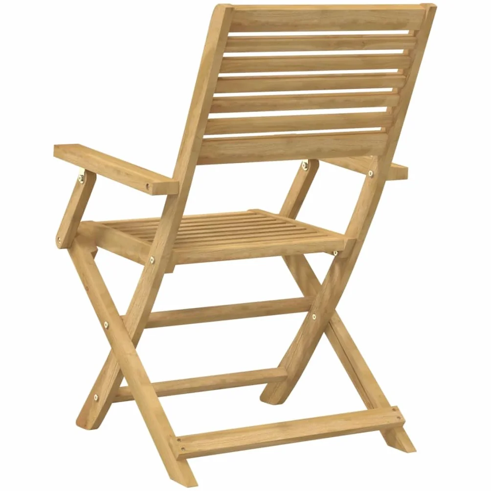 vidaXL Sedie Giardino Pieghevoli 4pz 54,5x61,5x86,5 cm Massello Acacia