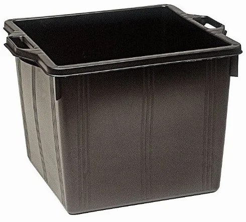 Vasca per Macerie Plastica 40x40x33 cm 40 Litri 2 Manici