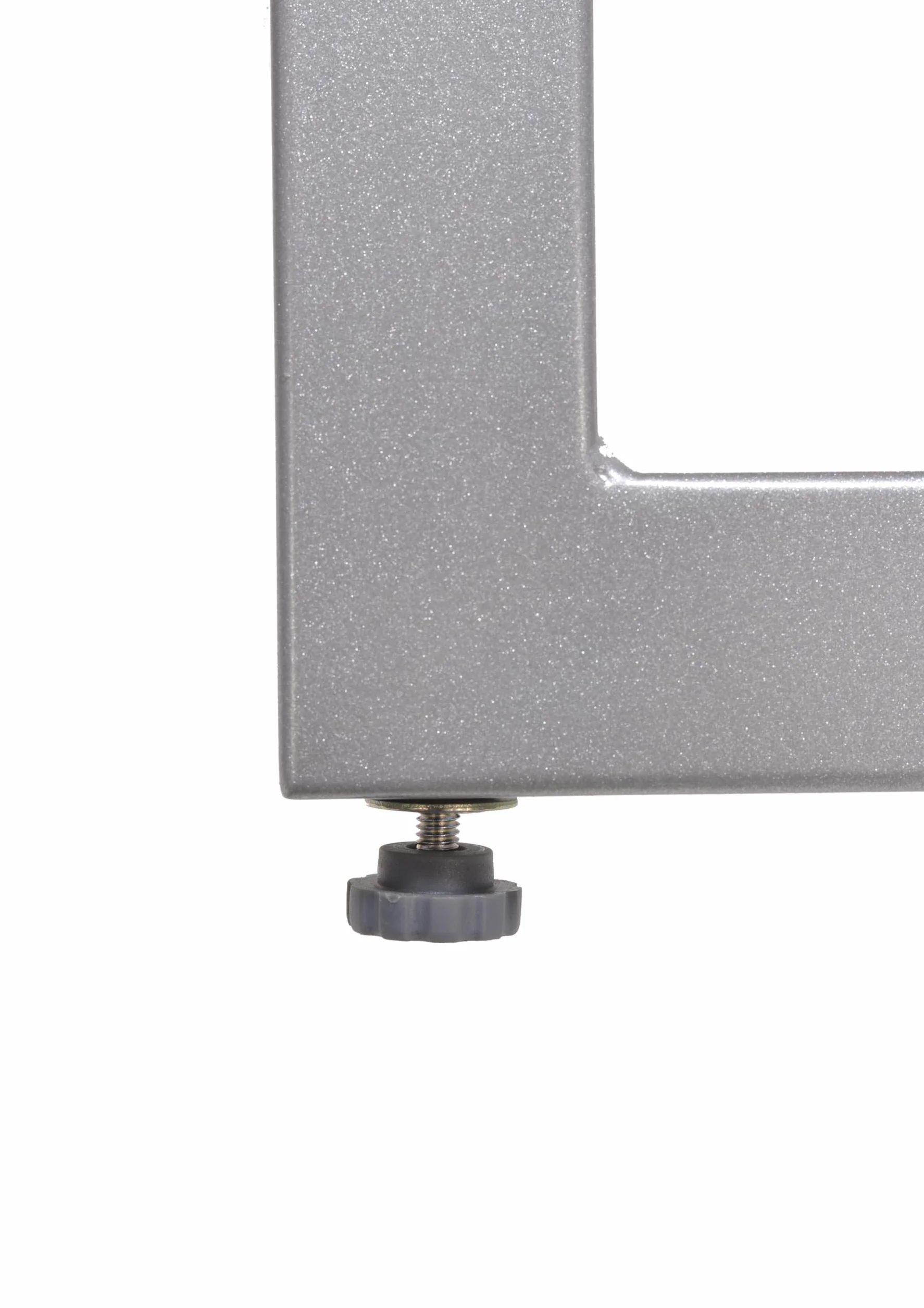 METRO Professional Tavolo alto da Bar Lynx, Alluminio/Eucalipto, 70 x 70 cm, con Anello Antifurto, per 2 Persone, Tavolo da esterno, Quadrato, Marrone/Grigio