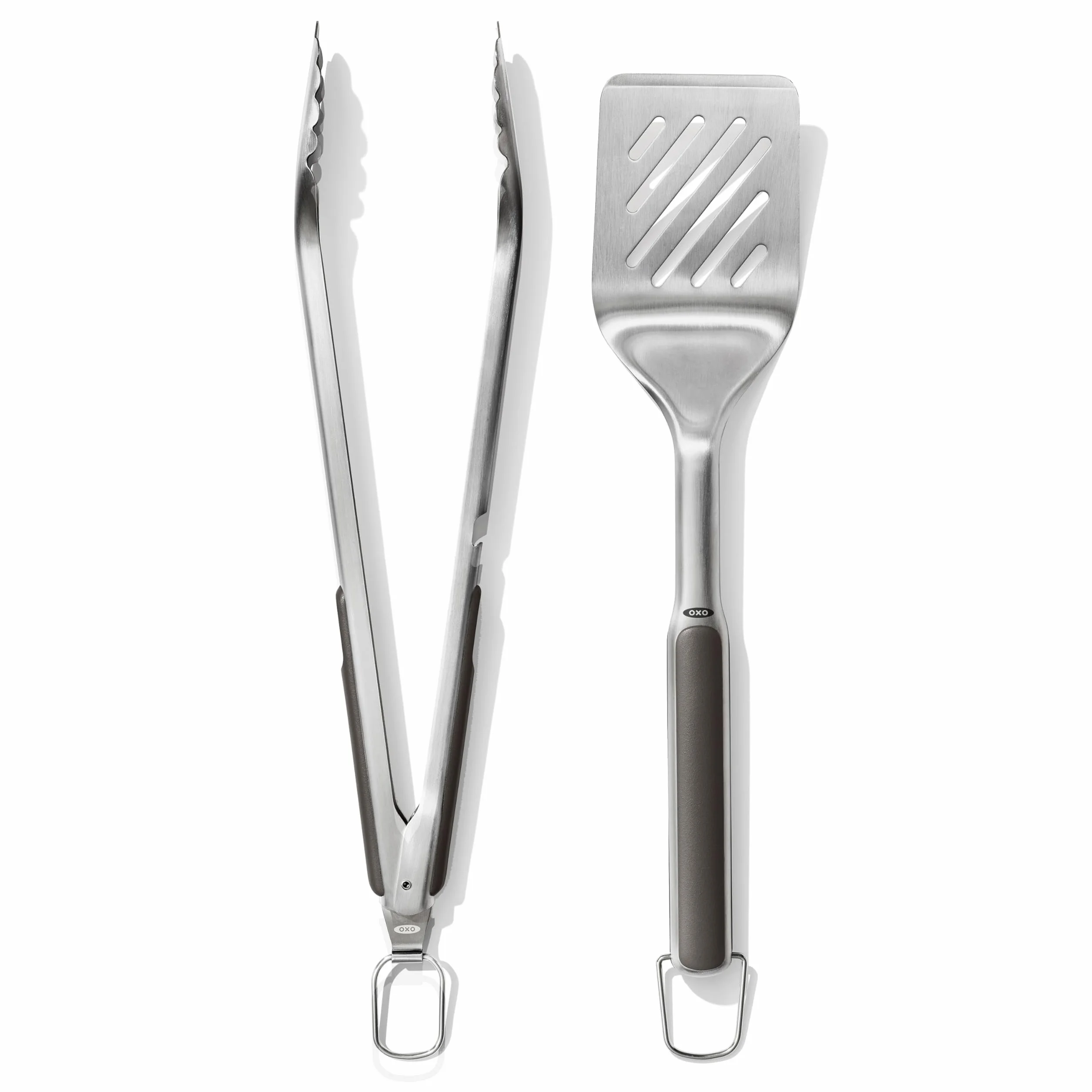 OXO Good Grips Set di Paletta e Pinze per Barbecue in Acciaio inossidabile
