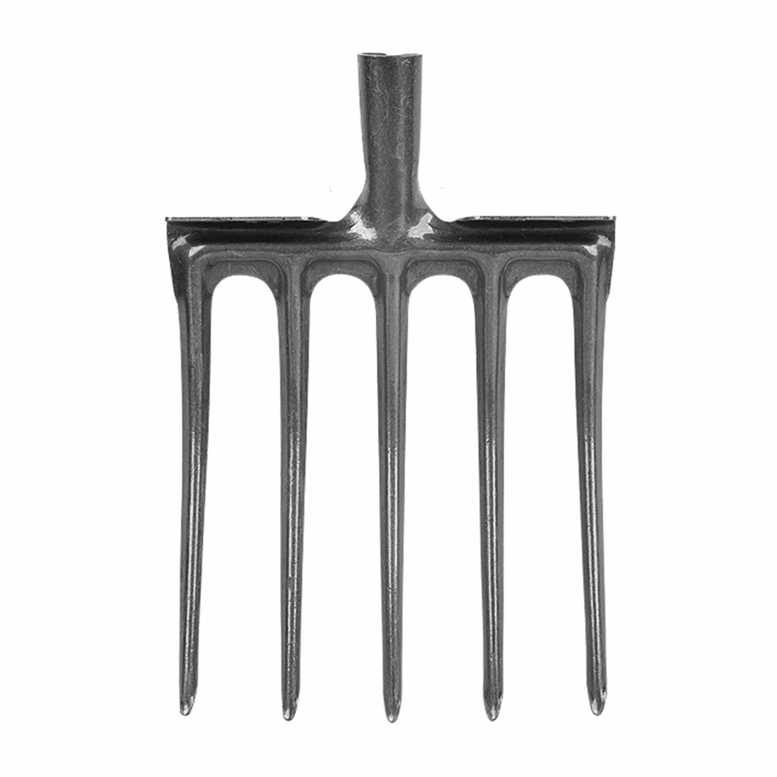 Forca da scavo Forca da giardino Attrezzo da giardino in acciaio al carbonio Forca da scavo Attrezzatura da giardinaggio pratica (5 Denti)