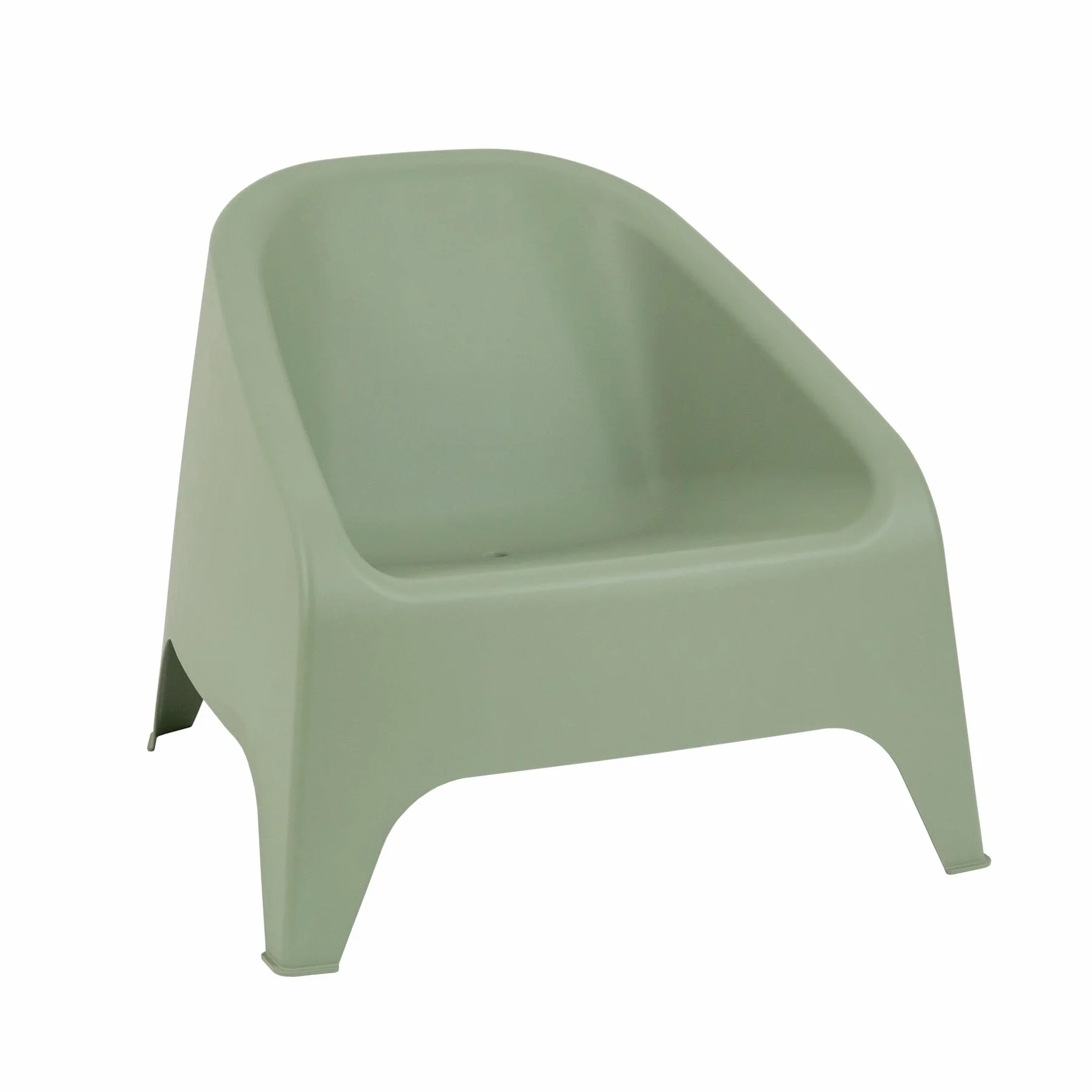 Toomax Kit 2 Poltrone Matera Verde Salvia 75,5x78,5x67 cm, set di 2 poltrone da giardino con design ergonomico e moderno, in plastica riciclata ideale per uso interno ed esterno