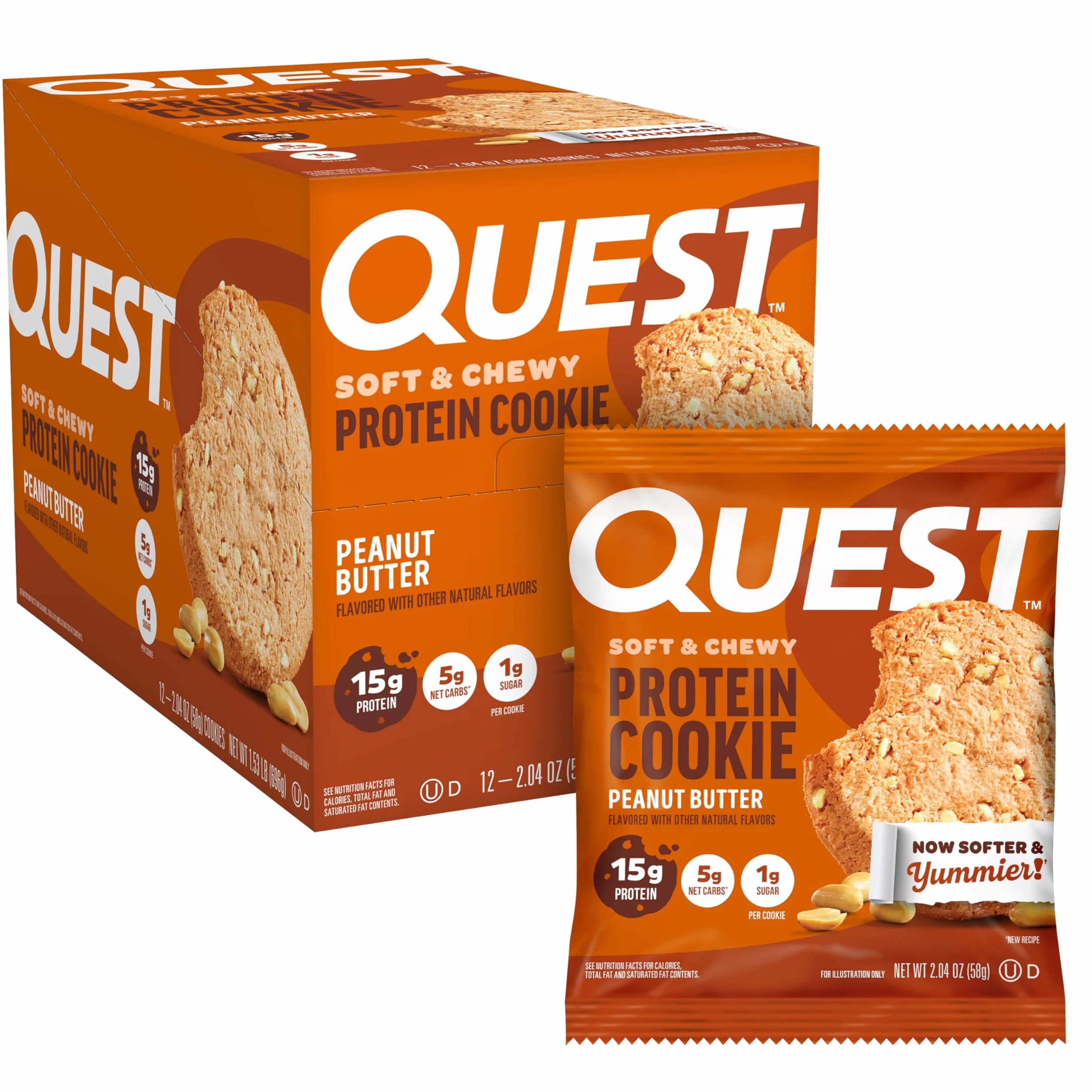 Quest Nutrition Functional Food Peanut Butter - Pacco da 12 x 860 gr