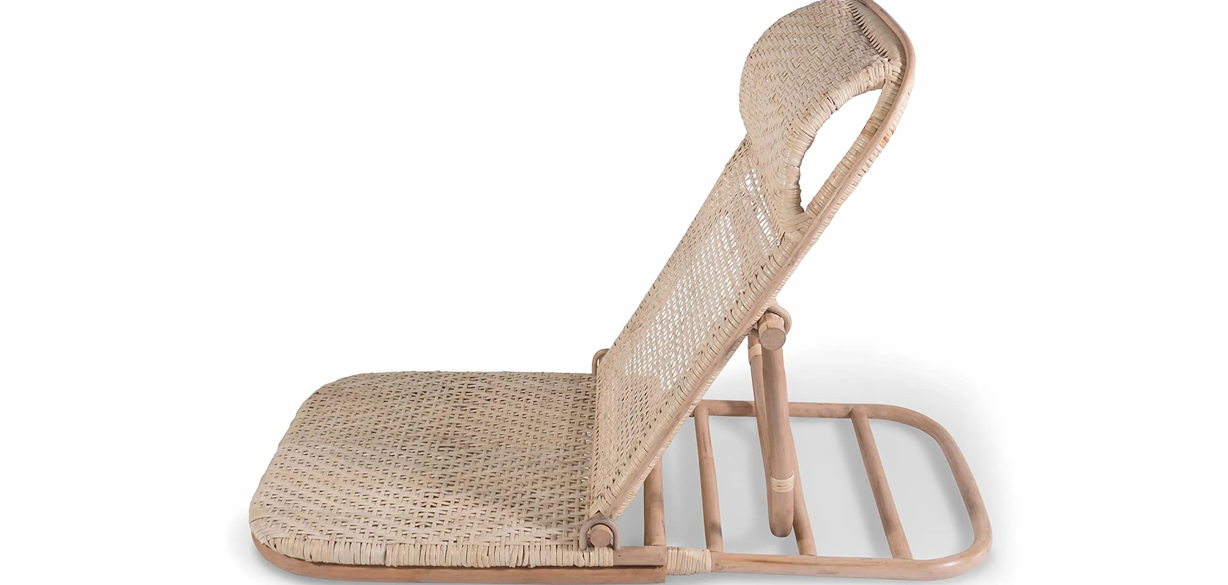 Sedia da giardino Boho Bali in rattan - Chenai Naturale