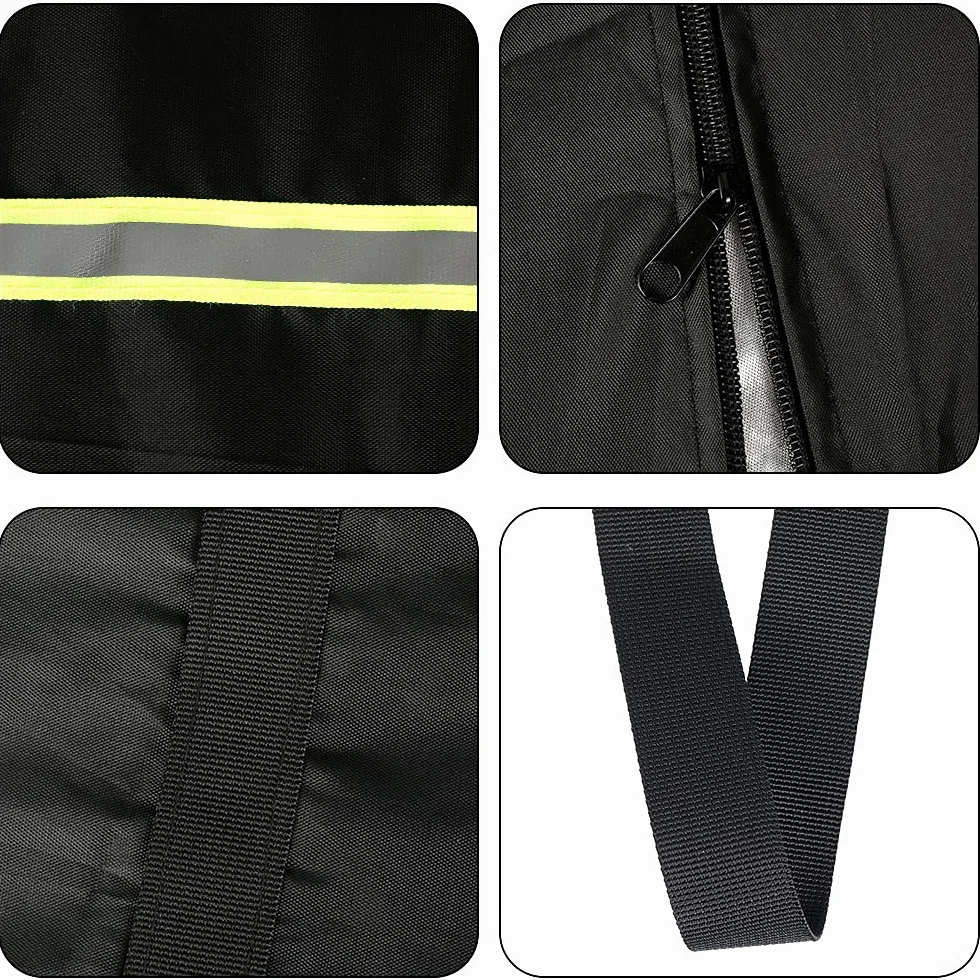Borsa portaoggetti per mobili da giardino, impermeabile, anti-UV, resistente agli strappi, in tessuto Oxford 210D, con manico e cerniera, per patio, sedile, mobili, cuscino albero di