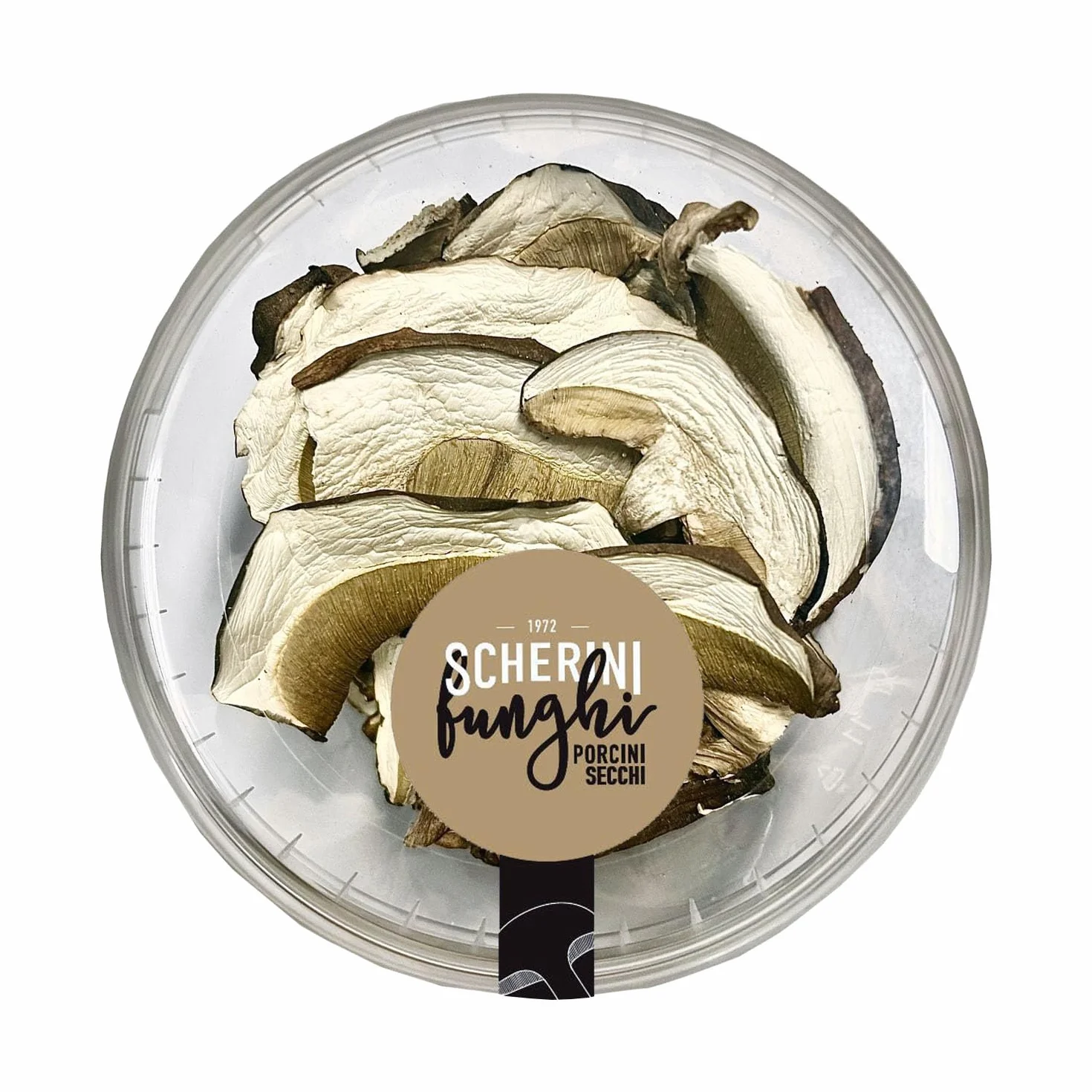Scherini Valtellina - Funghi Porcini secchi SPECIALI, 30g in barattolo salva freschezza, richiudibile