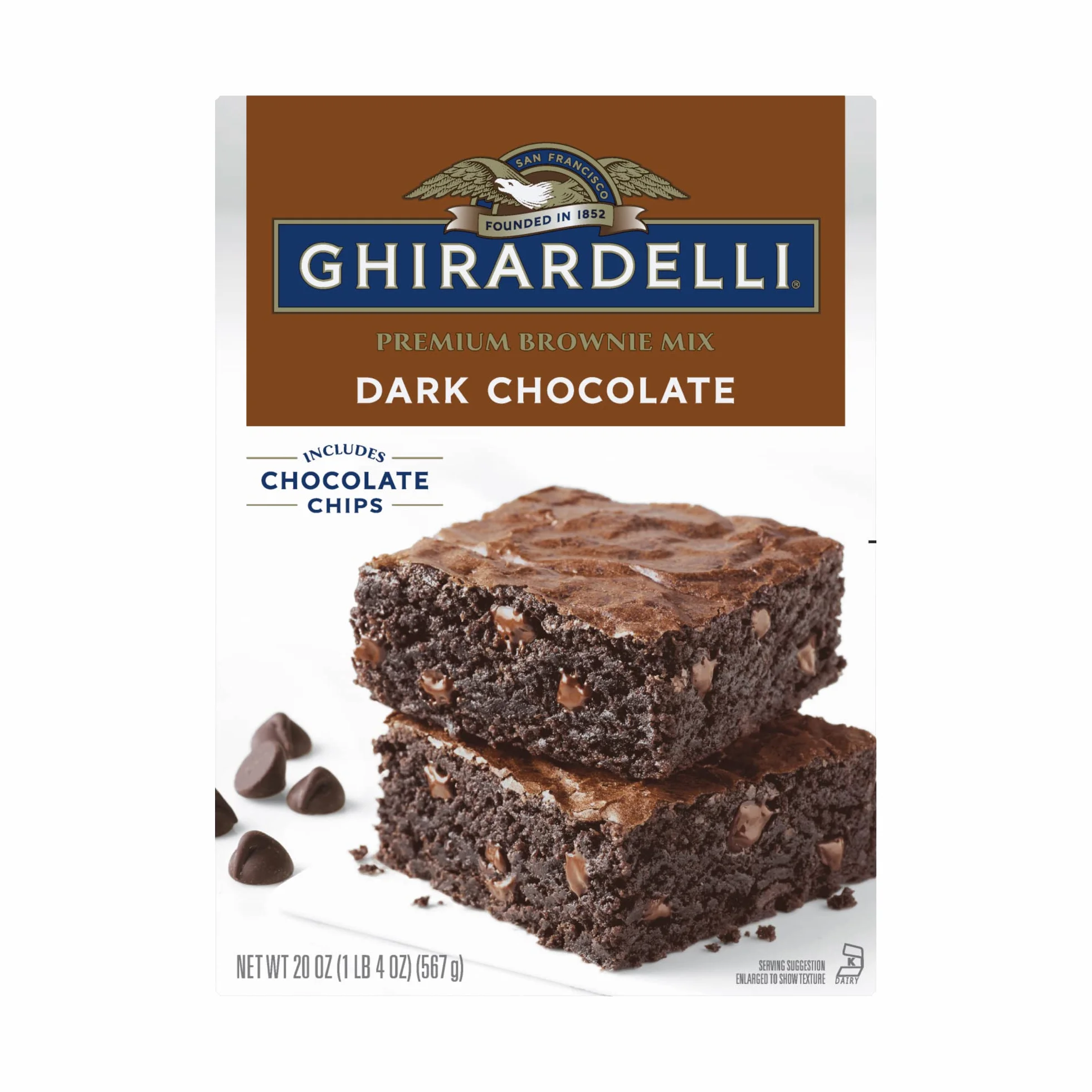 Ghirardelli Dark Chocolate Brownie Mix, 20-Ounce Boxes (Pack of 4)