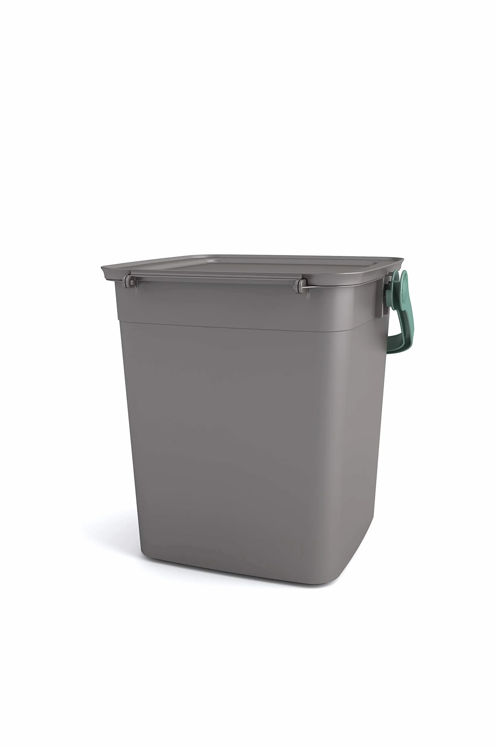 Keter Curver Smart Container Pattumiera da Cucina Sottolavello Antiodore Grigia 25,5x23x25H cm