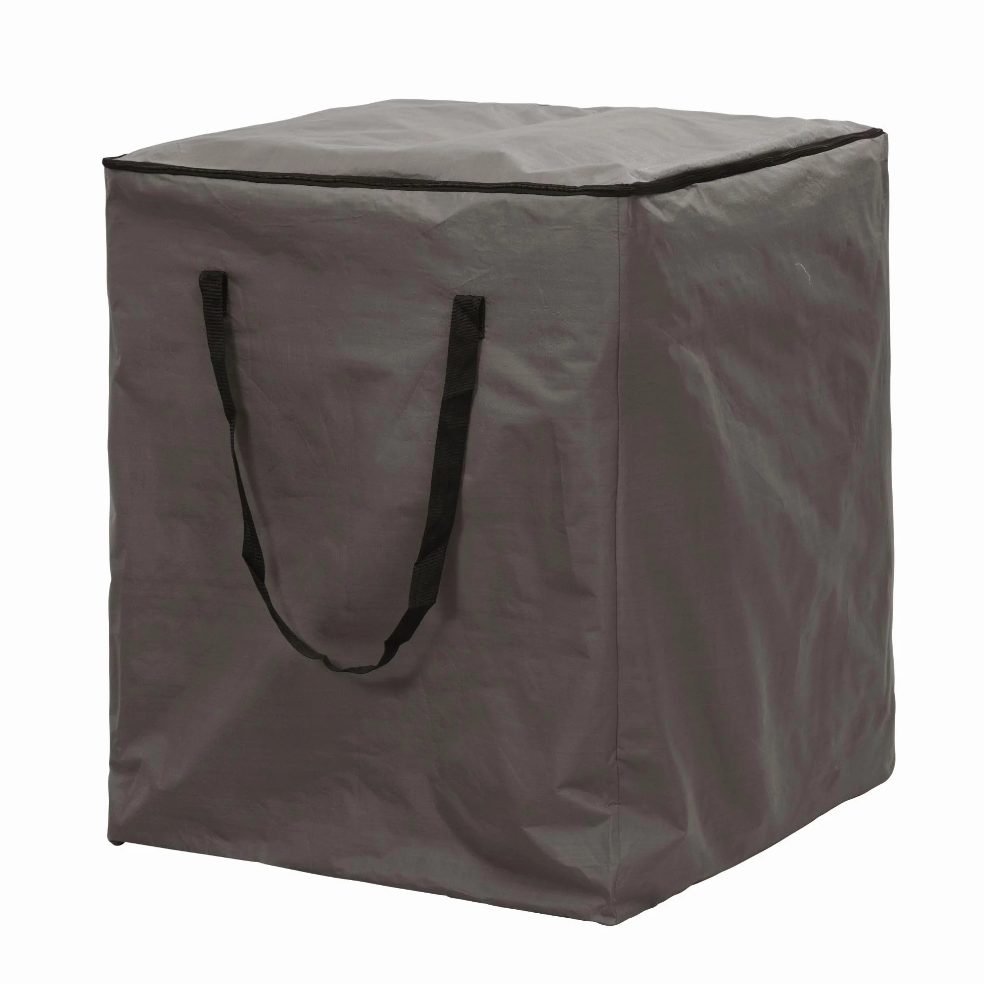 Perel Copertura per cuscini da esterno 75 x 75 x 90 cm, borsa porta cuscini impermeabile, sacca anti UV con maniglie per cuscini da giardino e lounge