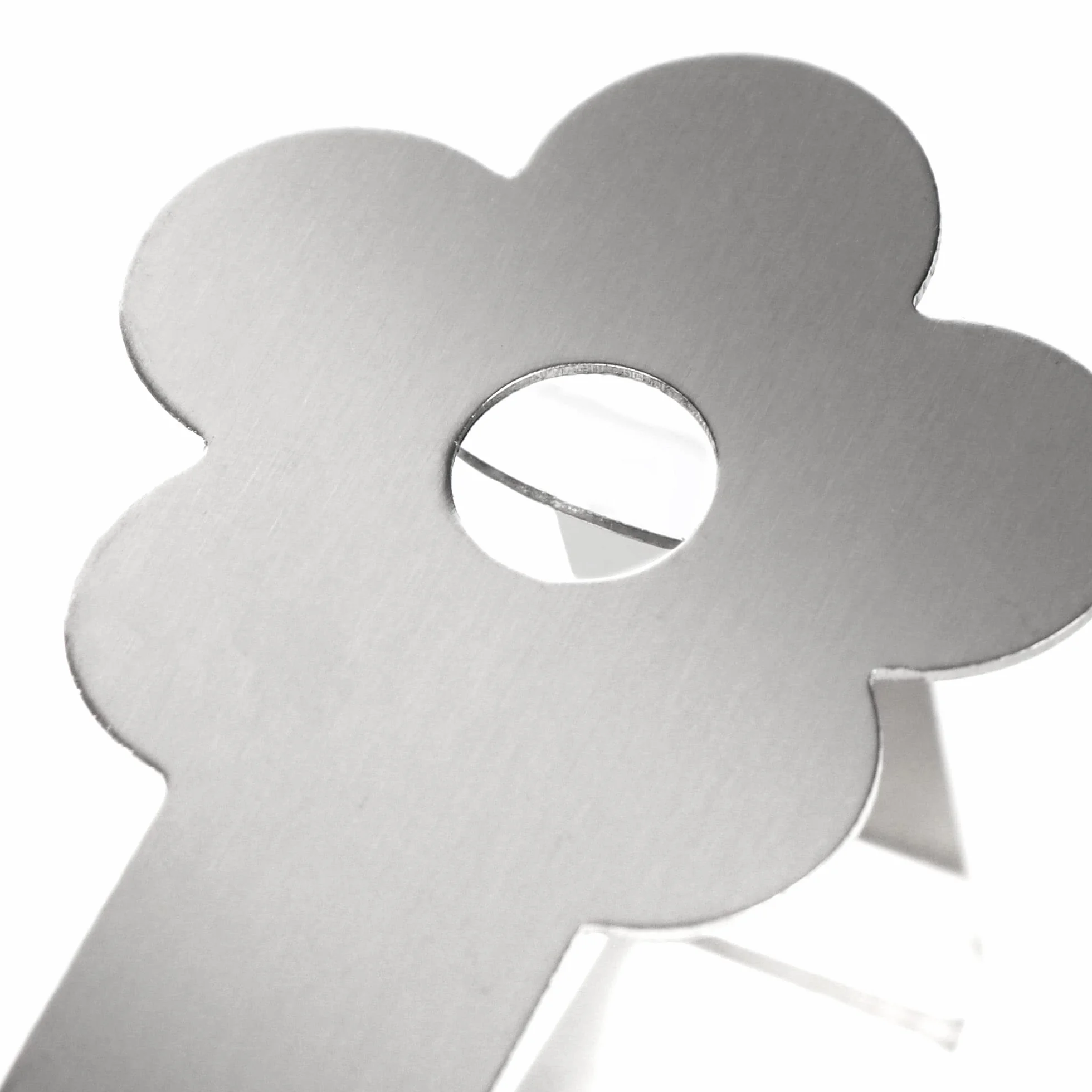COM-FOUR® 8x clip per tovaglie premium in acciaio inossidabile - porta panni per biancheria da tavola - clip per tovaglie per interno ed esterno - clip in metallo (08 pezzi/fiore)