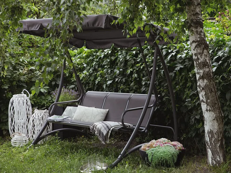 Universale Tetto del dondolo da Giardino Ricambio Ricambi tettuccio tetto Dondolo Copertura Superiore baldacchino dimensione 200 x 120 cm verde [101]