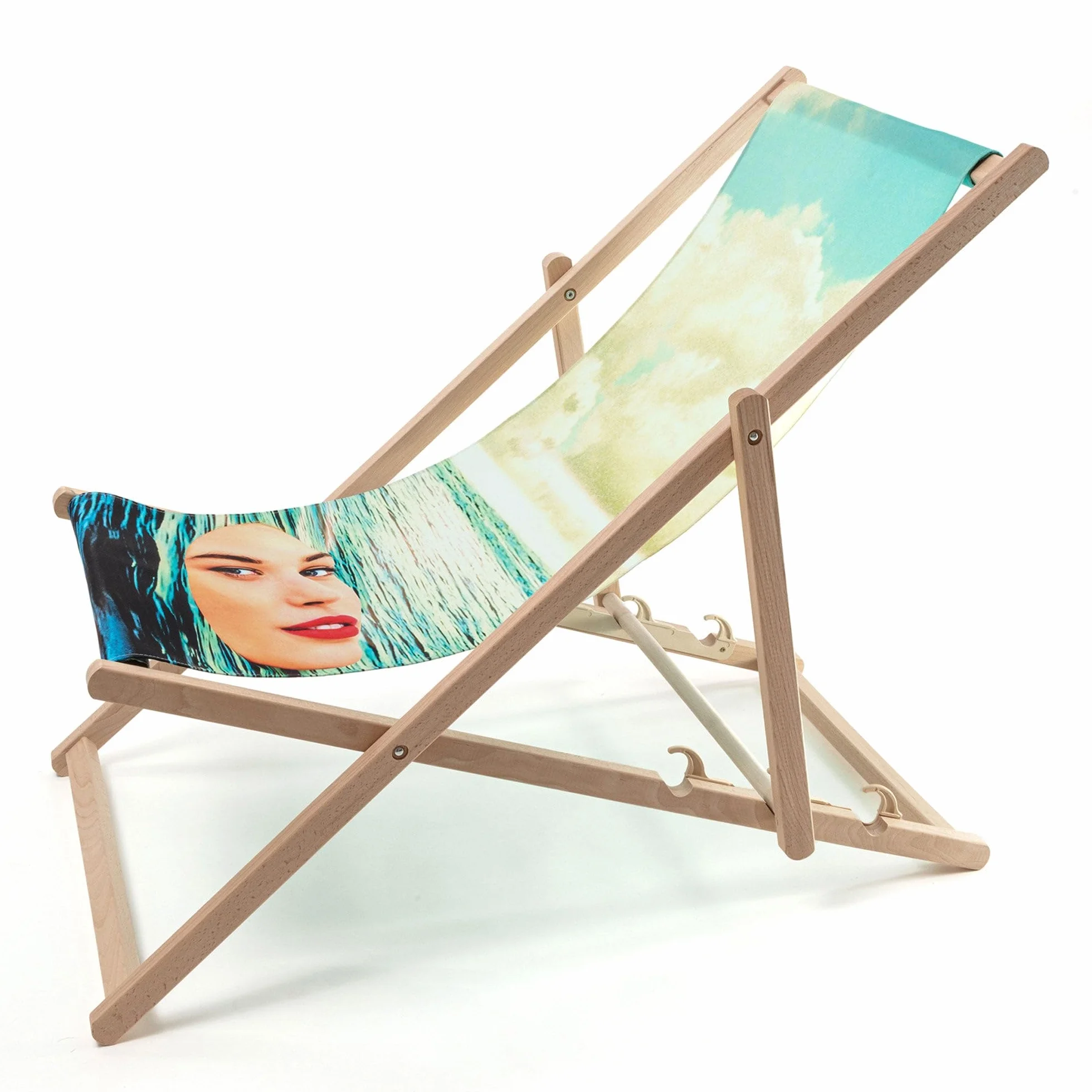 Seletti Sedia a Sdraio Ragazza nel Mare Deck Chair Girl in The Sea