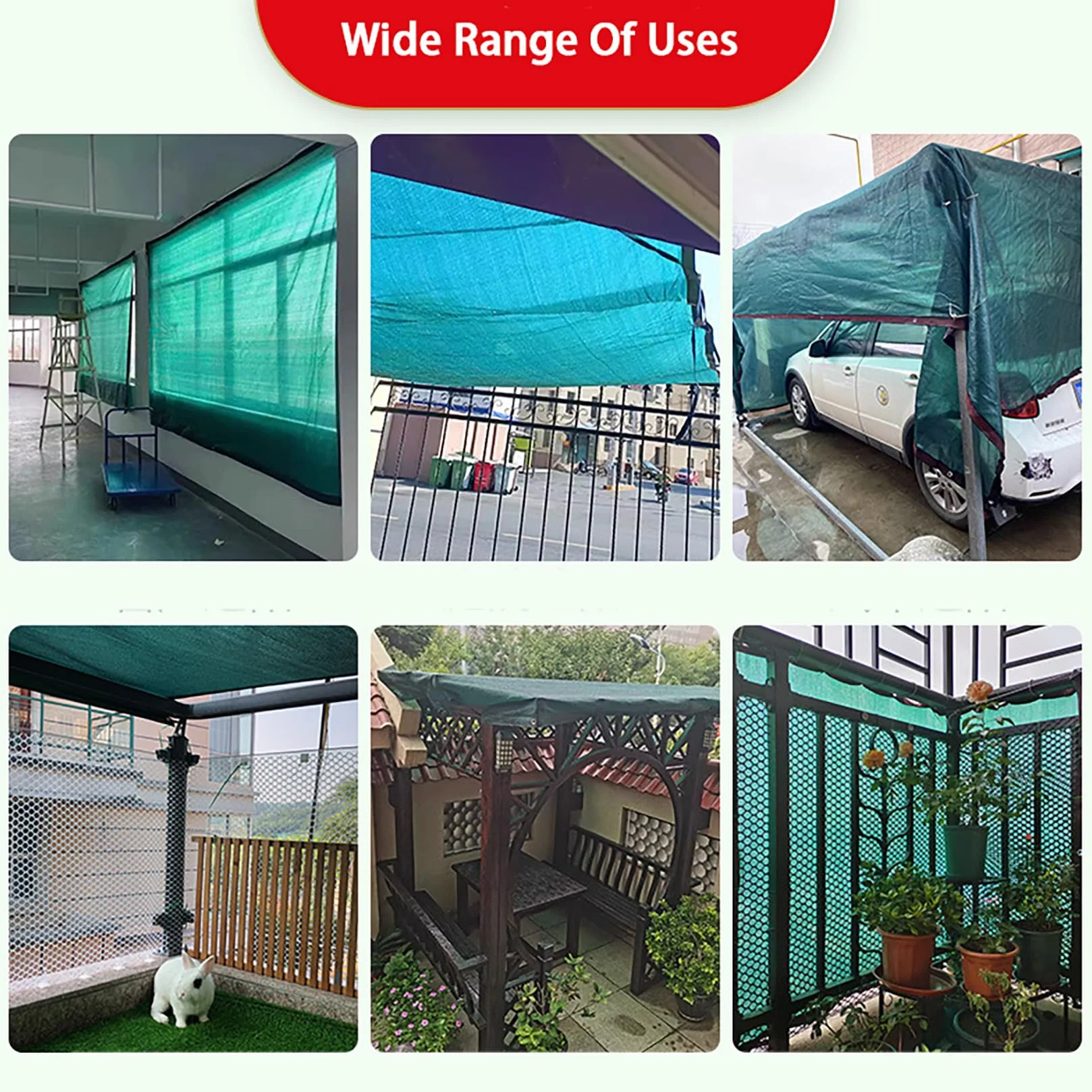 Telo Ombreggiante Verde 2x5m Rete Ombreggiante per Esterni Con Occhielli | 90% Sole/UV Protezione Tessuto Ombreggiantes Traspirante Hdpe Panno Vele Parasole per Giardino/Pergola/Piante Da Patio