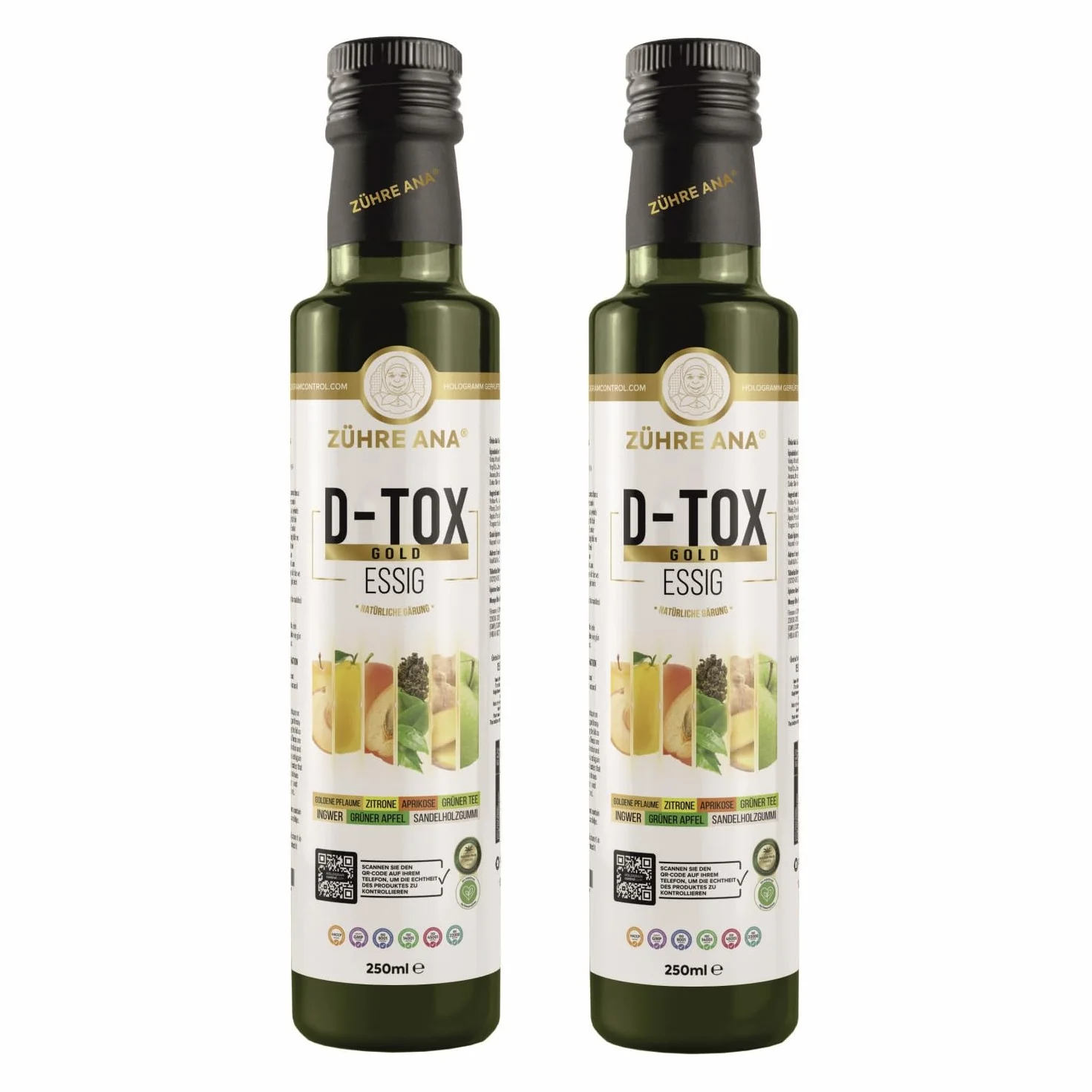 Zühre Ana D-tox Gold Aceto – Vegan (2x250 ml)