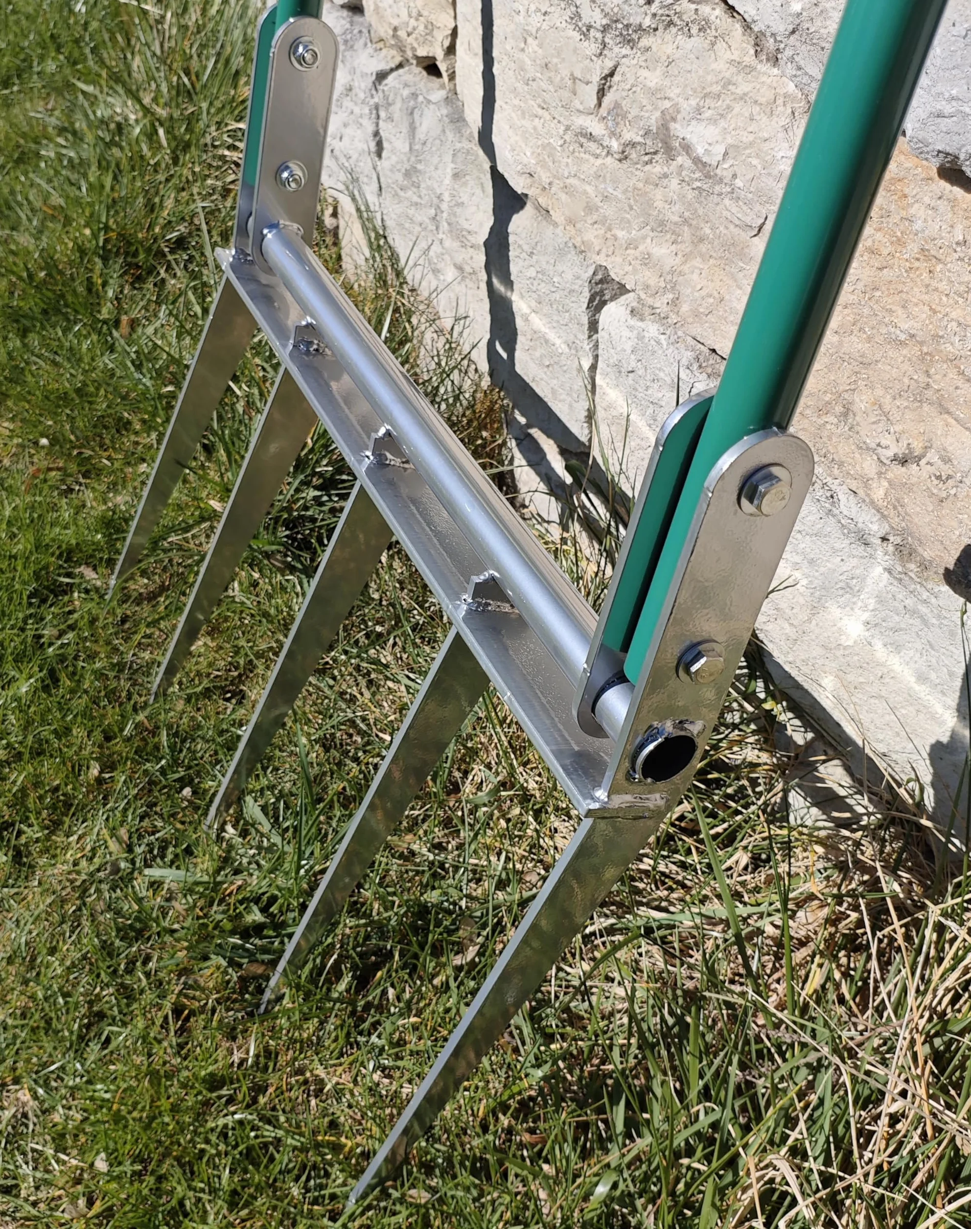 Forcella professionale Broadfork Forke – ideale per allentare e riordinare profondamente – Larghezza di lavoro 50 cm – Lunghezza denti 30 cm