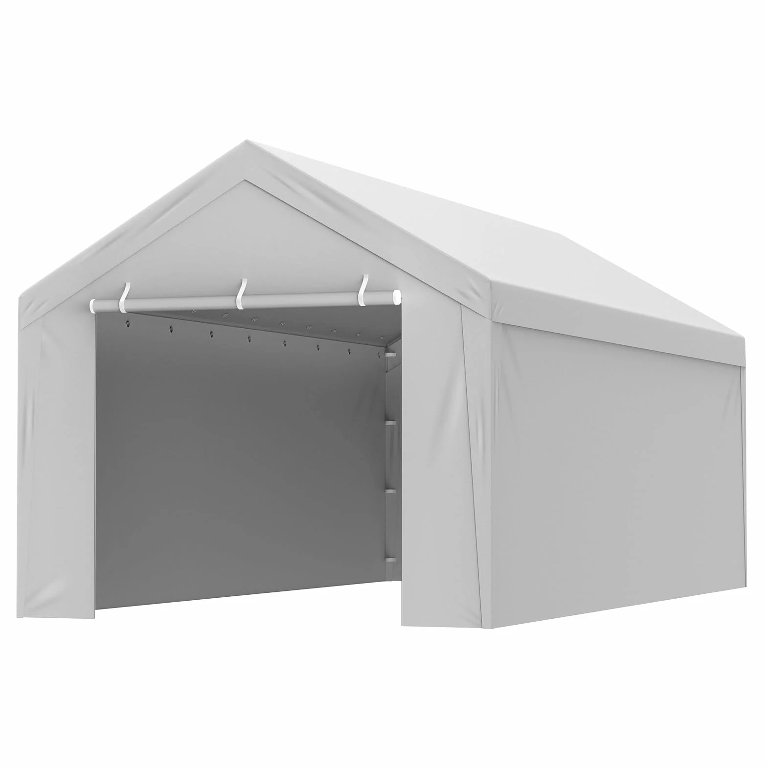 VEVOR Tendalino di ricambio per posto auto coperto parete laterale 10x20ft, impermeabile e protetto dai raggi UV, bianco (telaio non incluso)