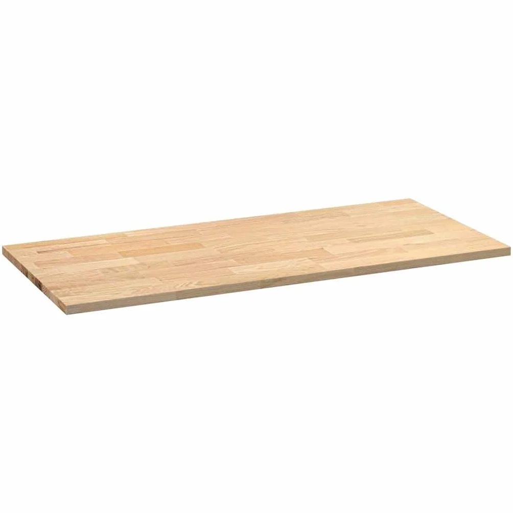 Robusto piano di lavoro in legno di quercia per cucina, 140 x 63,5 x 2,7 cm, rettangolare, in rovere naturale come piano da scrivania e piano di lavoro in legno di facile manutenzione