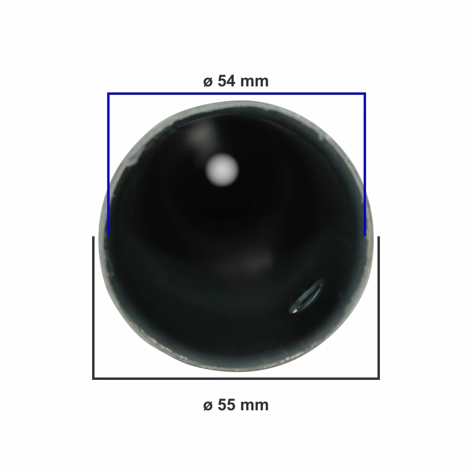KOEM Supporto Tubolare in Ferro zincato Ø 55 mm Tubo di Ricambio per Base ombrellone in graniglia Cemento