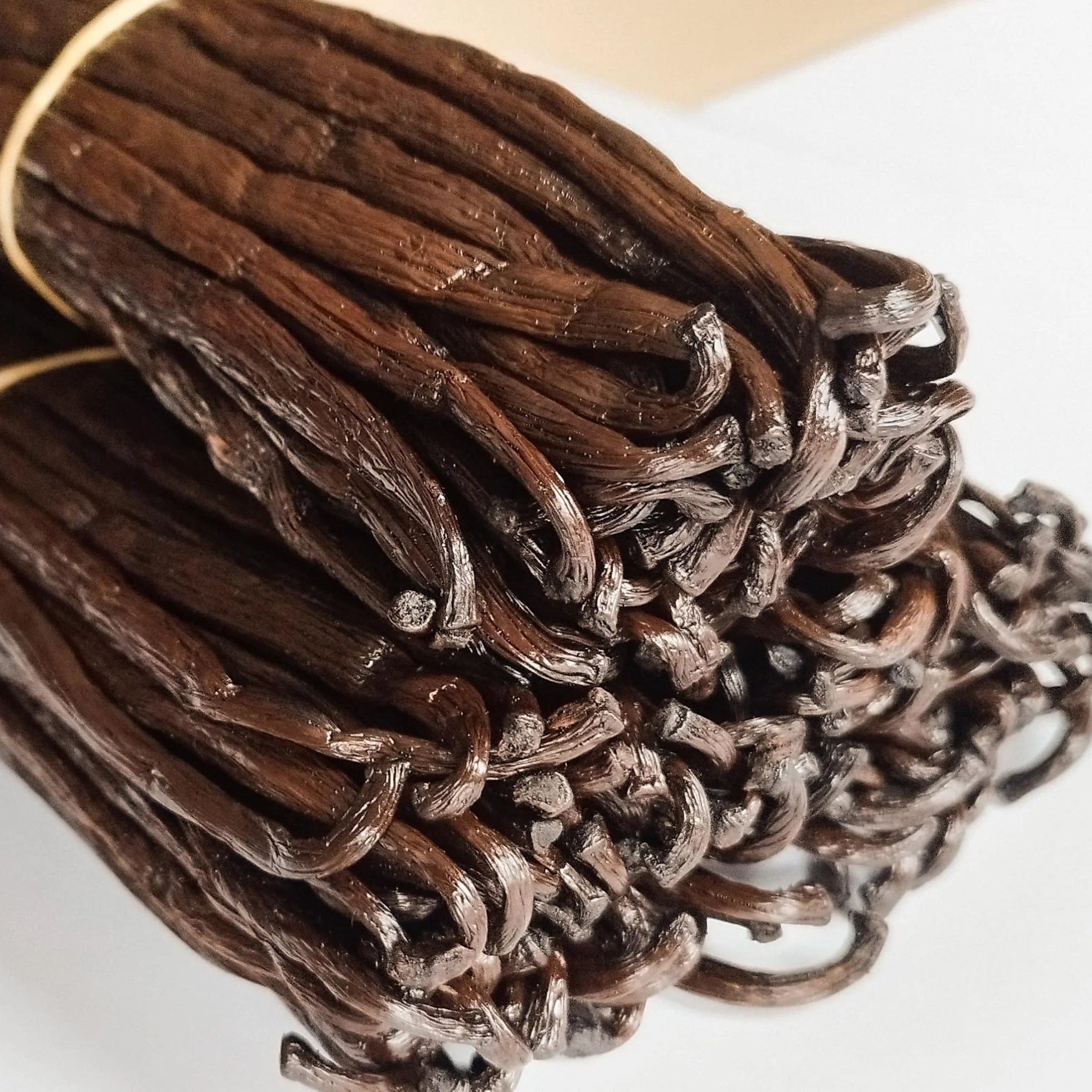 Baccelli di Vaniglia Gourmet extra da 20 cm, raccolti in Madagascar 100grammi (22 baccelli)