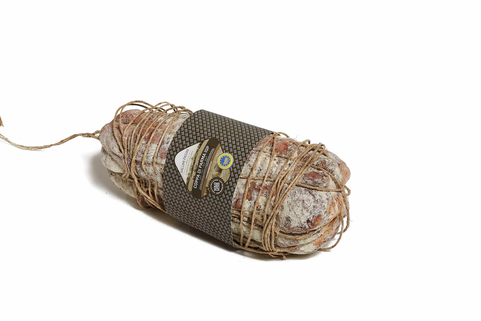 Coppa di Parma I.G.P. Salumi Pasini® | Artigianale | Intera | 1.6 kg | Carne 100% Italiana | Senza Glutine e Lattosio