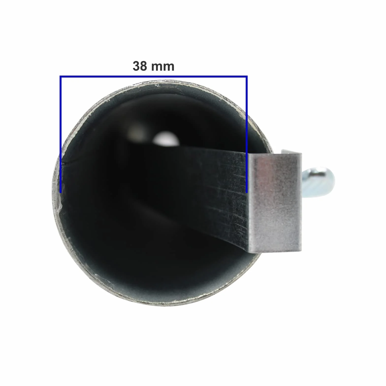 KOEM Supporto Tubolare in Ferro zincato Ø 55 mm Tubo di Ricambio per Base ombrellone in graniglia Cemento