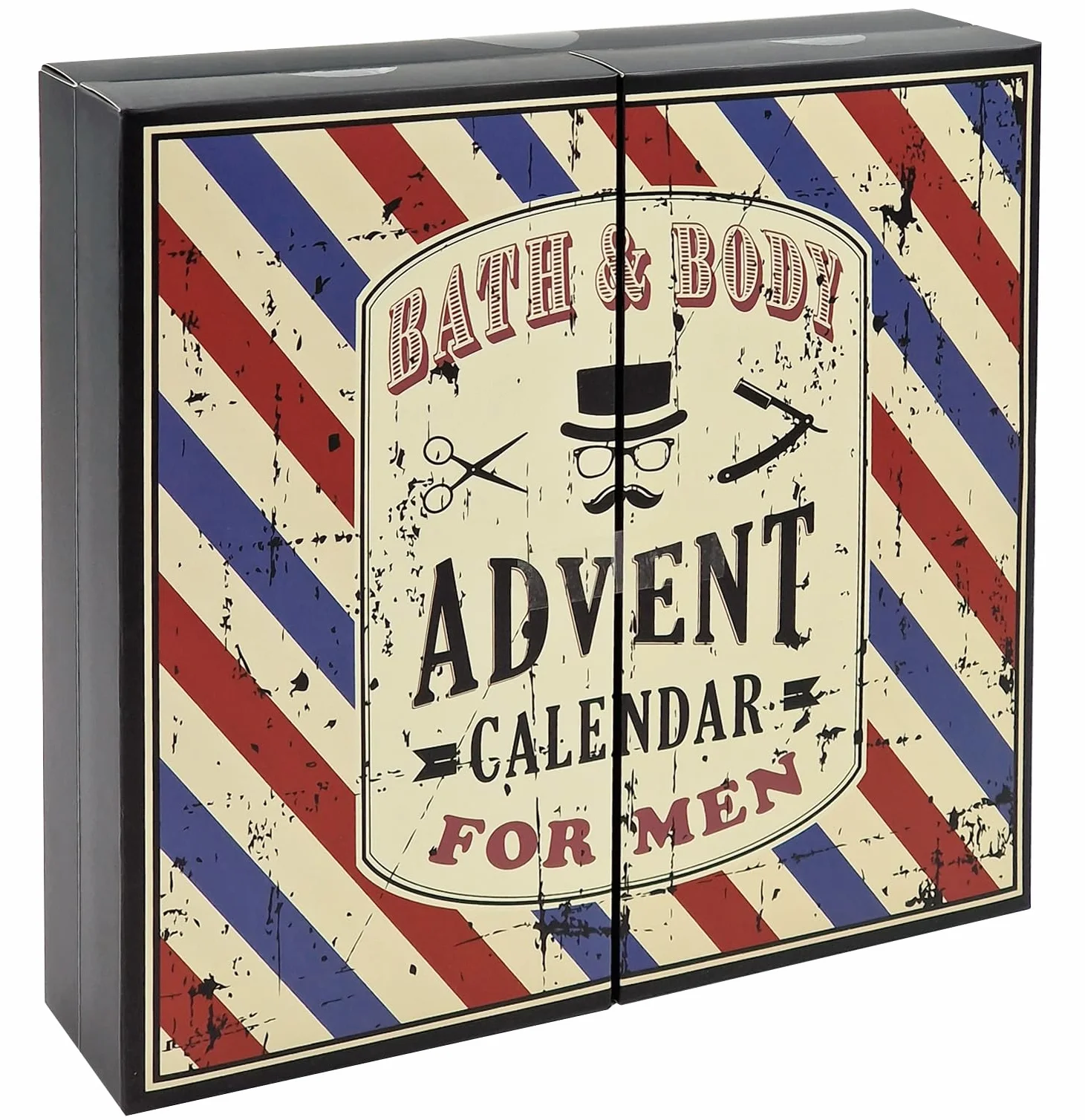 Men Book Body Care Calendario dell'Avvento da uomo del 2024 apertura a libro