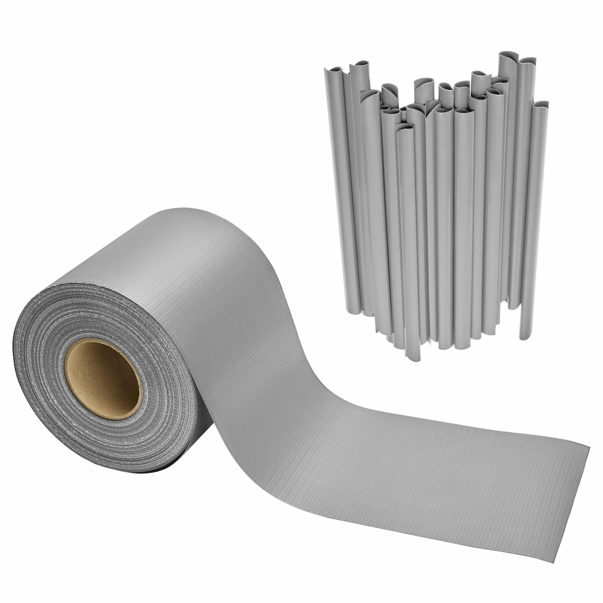 Garronda Strisce frangivista in PVC 19 x 50 cm con Clip di Fissaggio, Ombreggiante per Recinzione da Recinzione Giardino e ringhiera Balcone, Schermo Privacy Esterno GD-0173 Grigio RAL7040